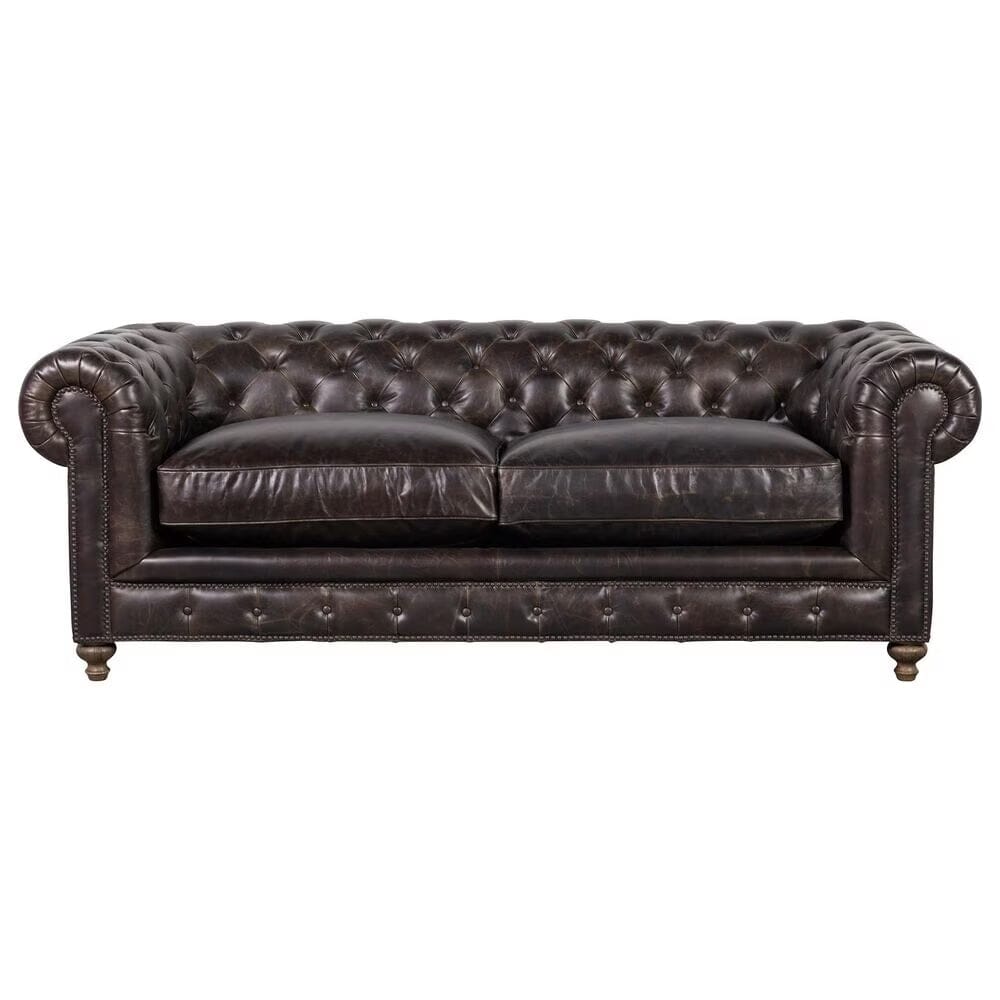 Chesterfield 90" Leather Sofa by Huck & Peck SOFA Huck and Peck