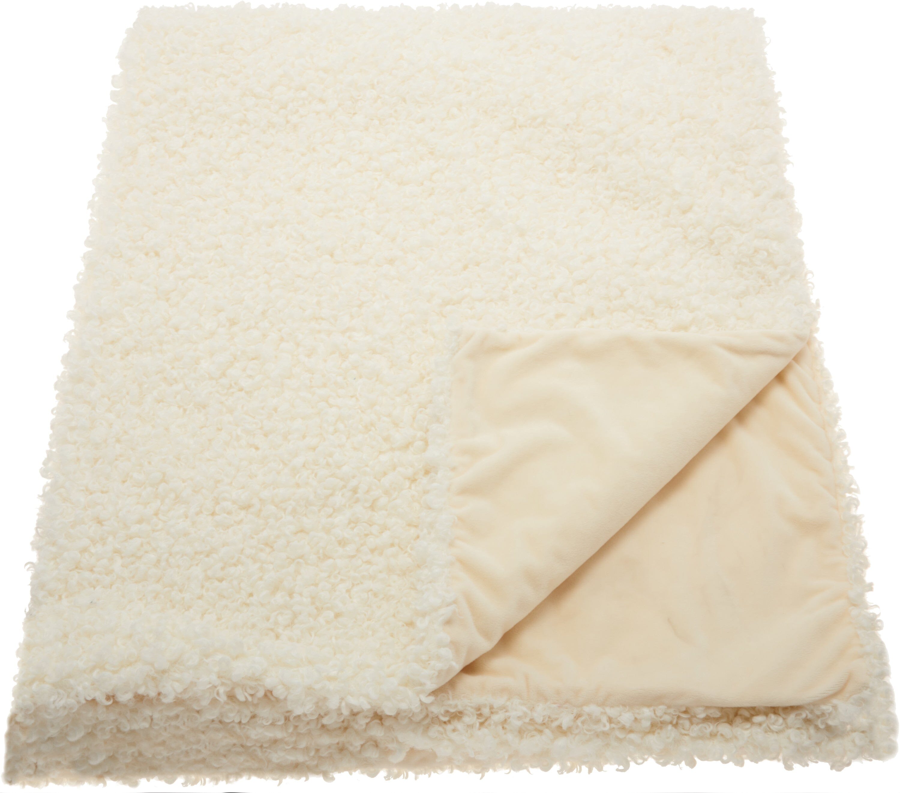 Suki Faux Fur Western Chic Ivory Large Throw Pillow With Insert – LOOMLAN