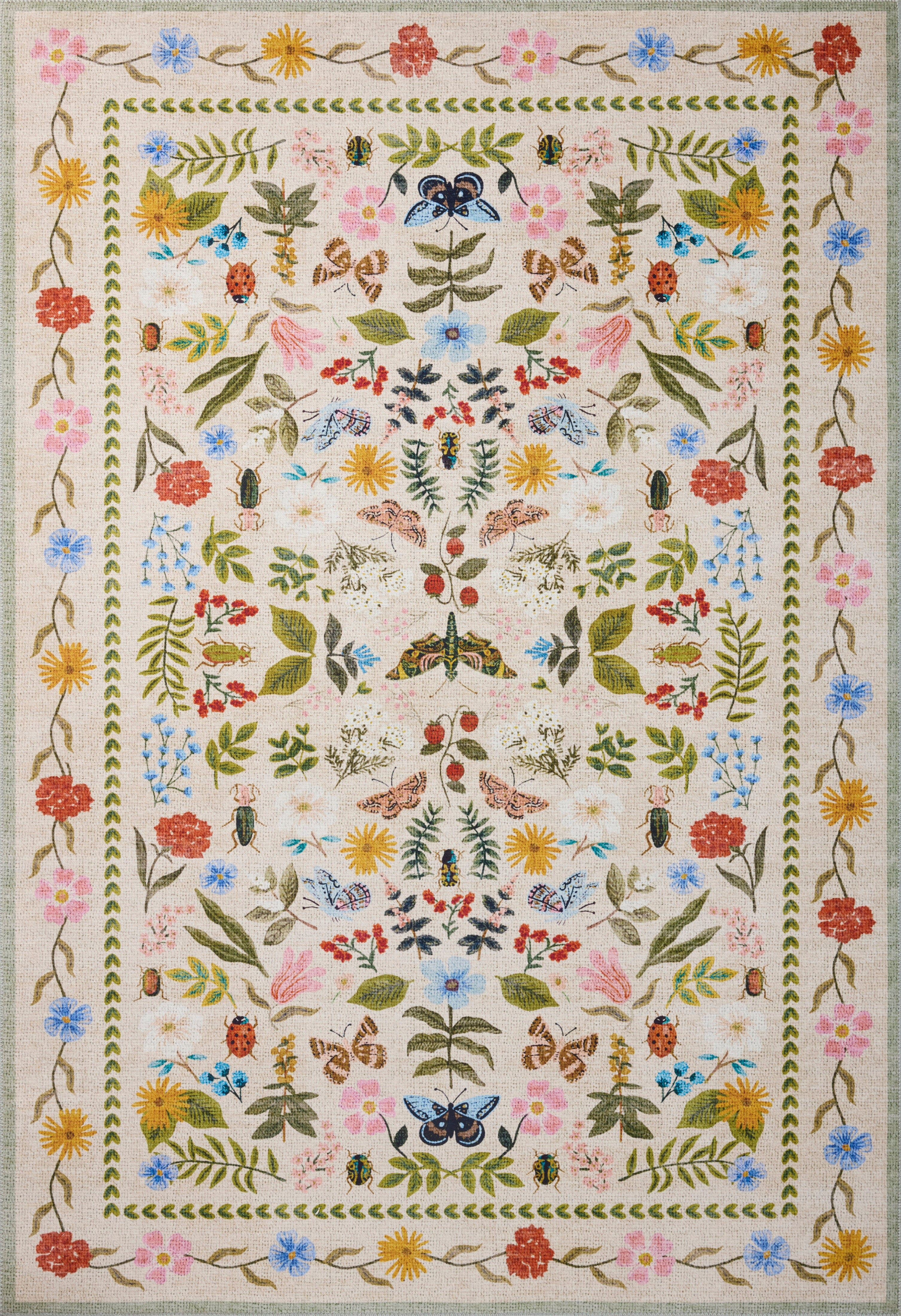 Rifle Paper Co. x Loloi Canopy Rug | Cream CNP-04 | Huck & Peck