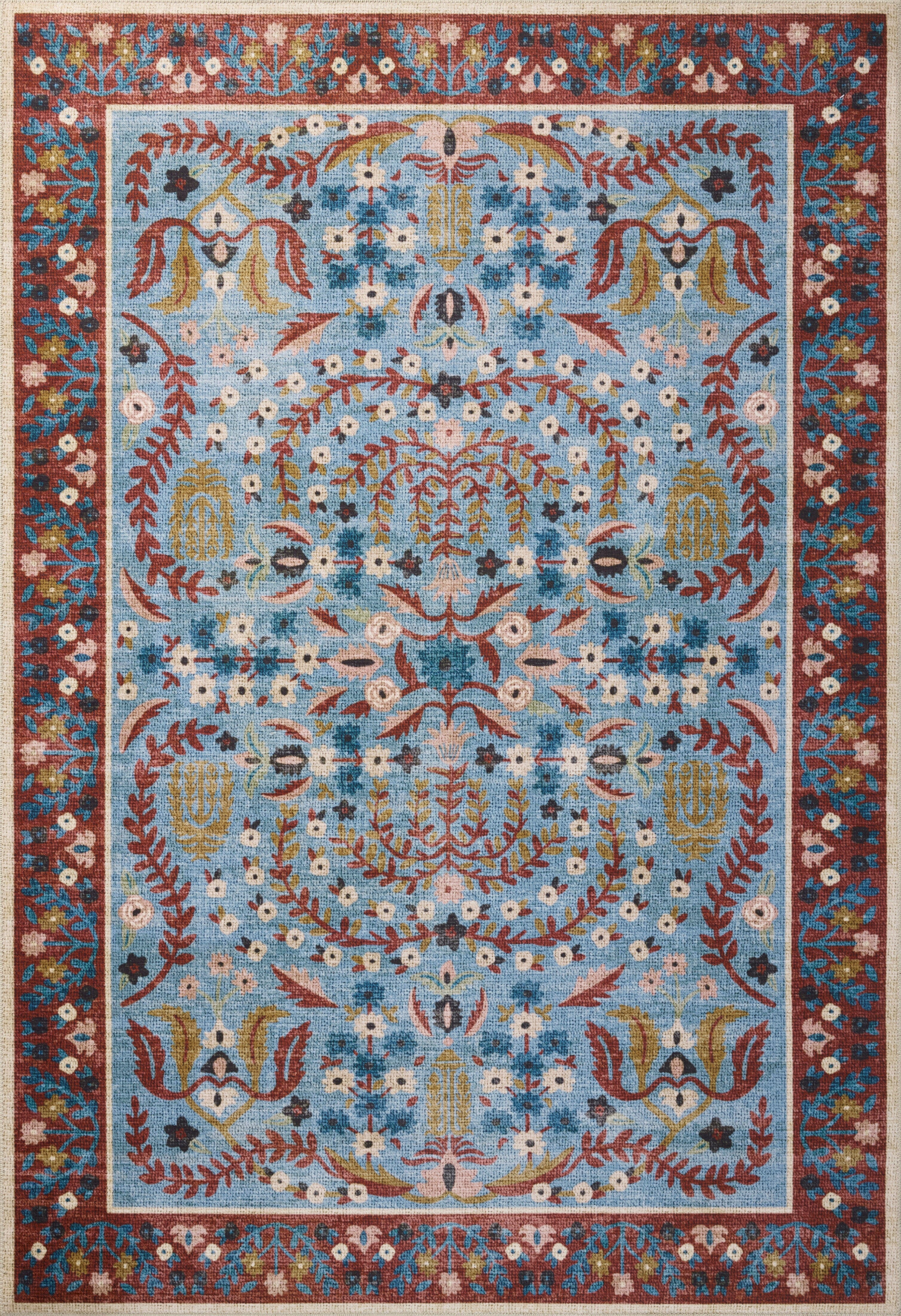 Rifle Paper Co. x Loloi Canopy Rug | Red CNP-03 | Huck & Peck