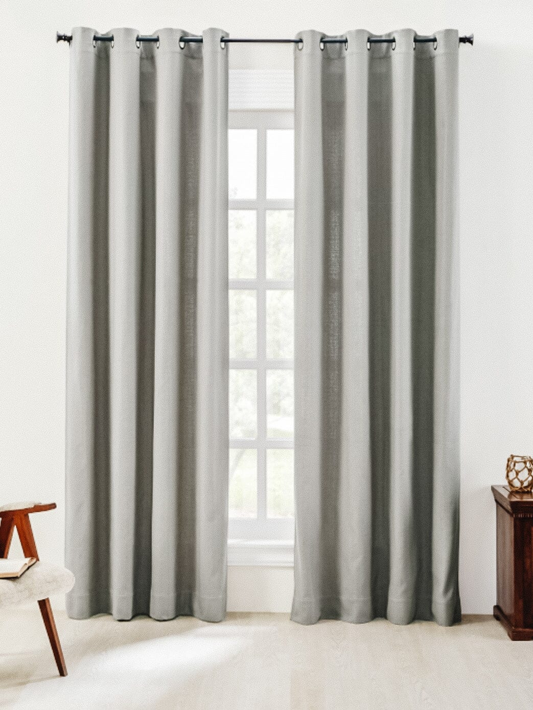 Basket Weave Grommet Curtain Panel Curtains Huck and Peck Furniture Store | Chattanooga, TN