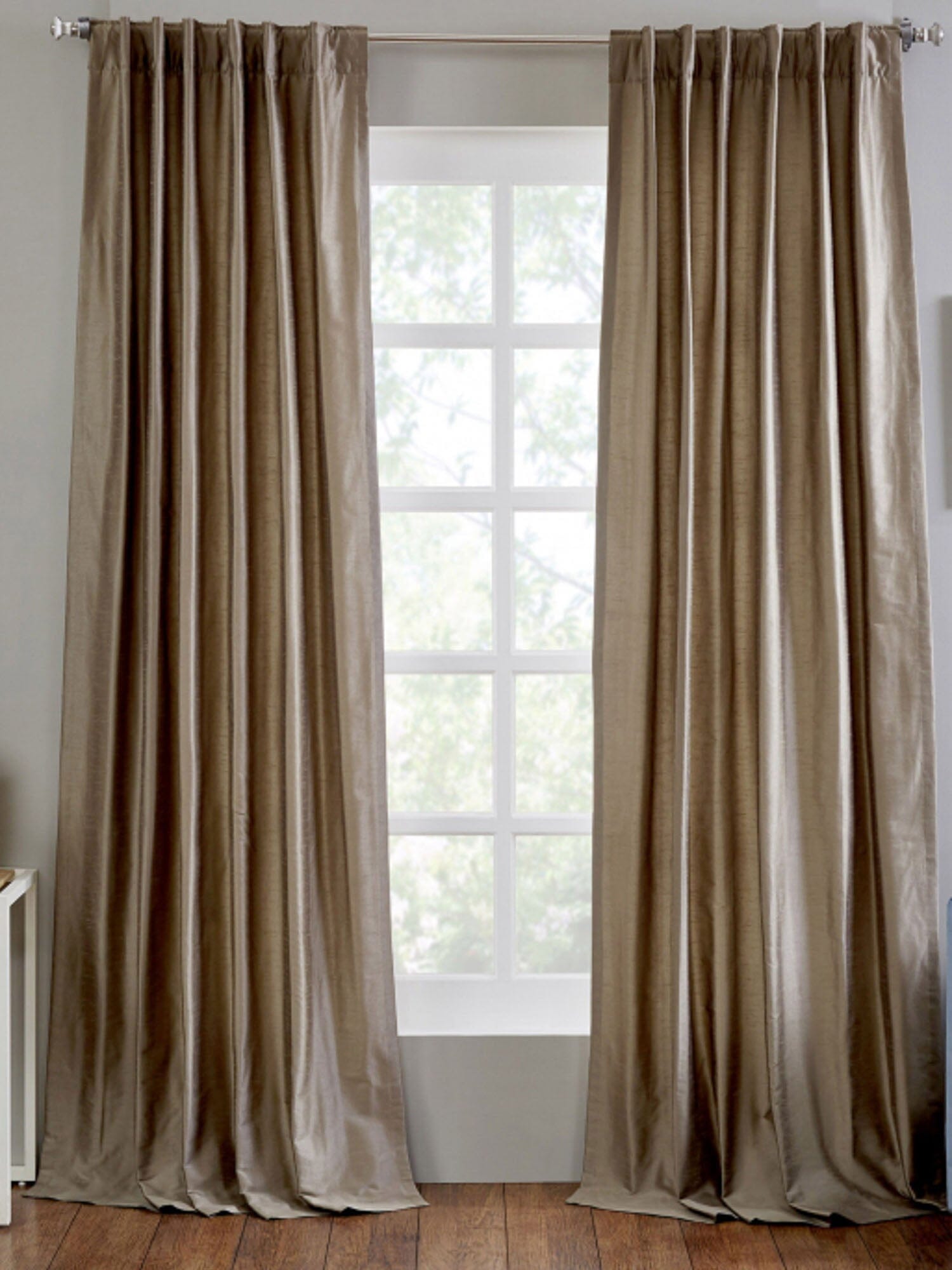 Dupioni Silk Poly Curtain Panel Curtains Huck and Peck Furniture Store | Chattanooga, TN
