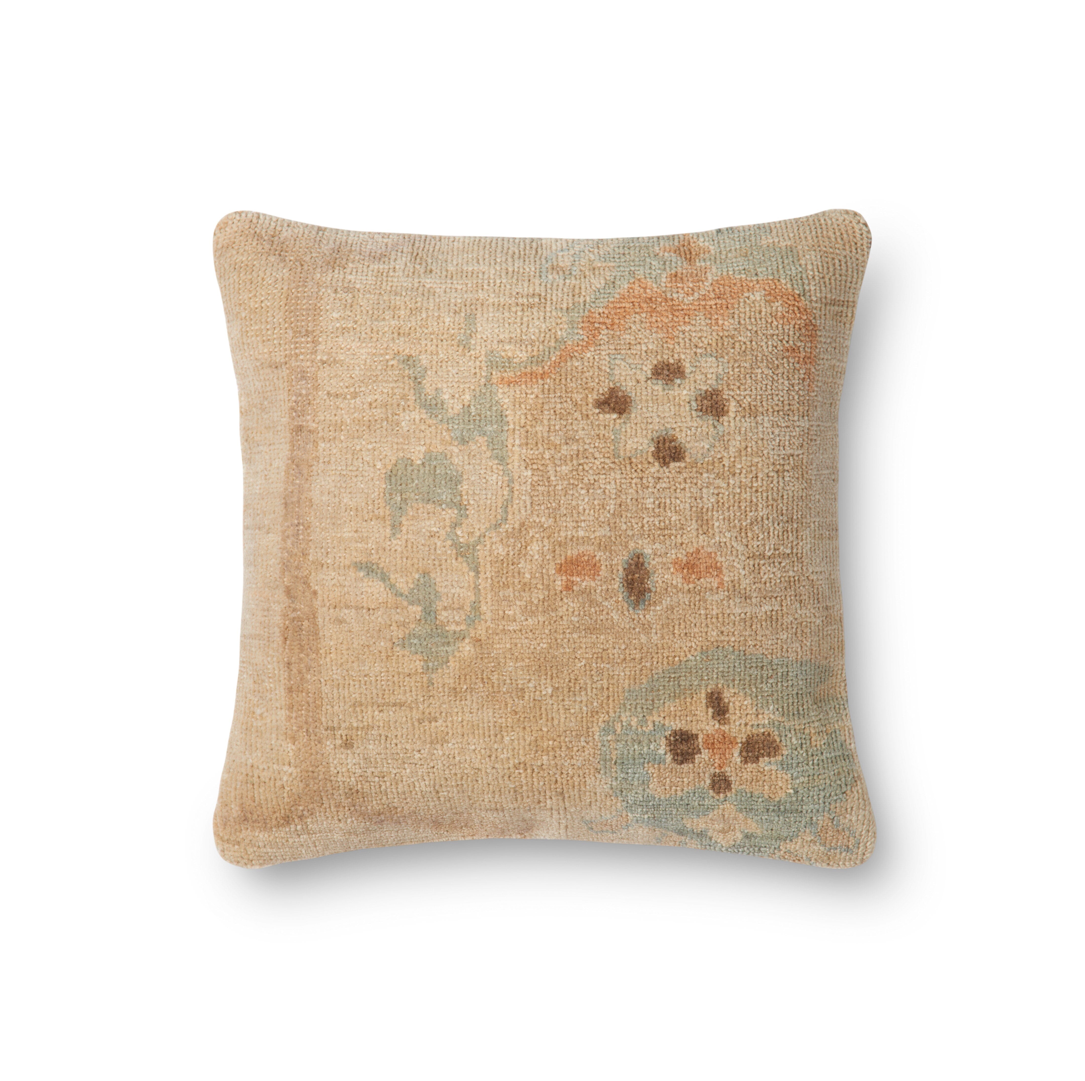 ED Ellen DeGeneres Crafted by Loloi Pillow | Beige / Green ED Ellen DeGeneres Crafted by Loloi