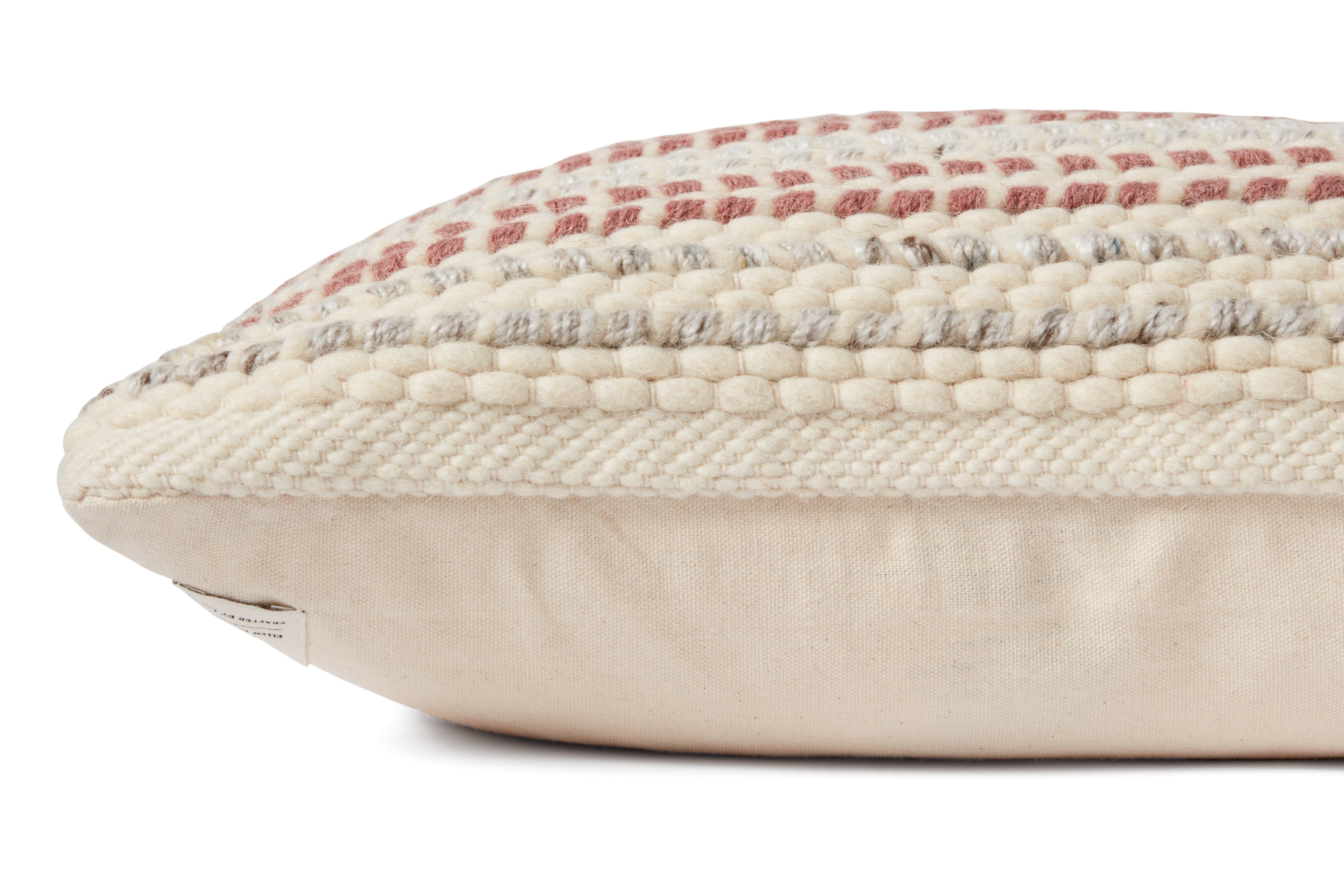 ED Ellen DeGeneres Crafted by Loloi Pillow | Beige / Rust ED Ellen DeGeneres Crafted by Loloi