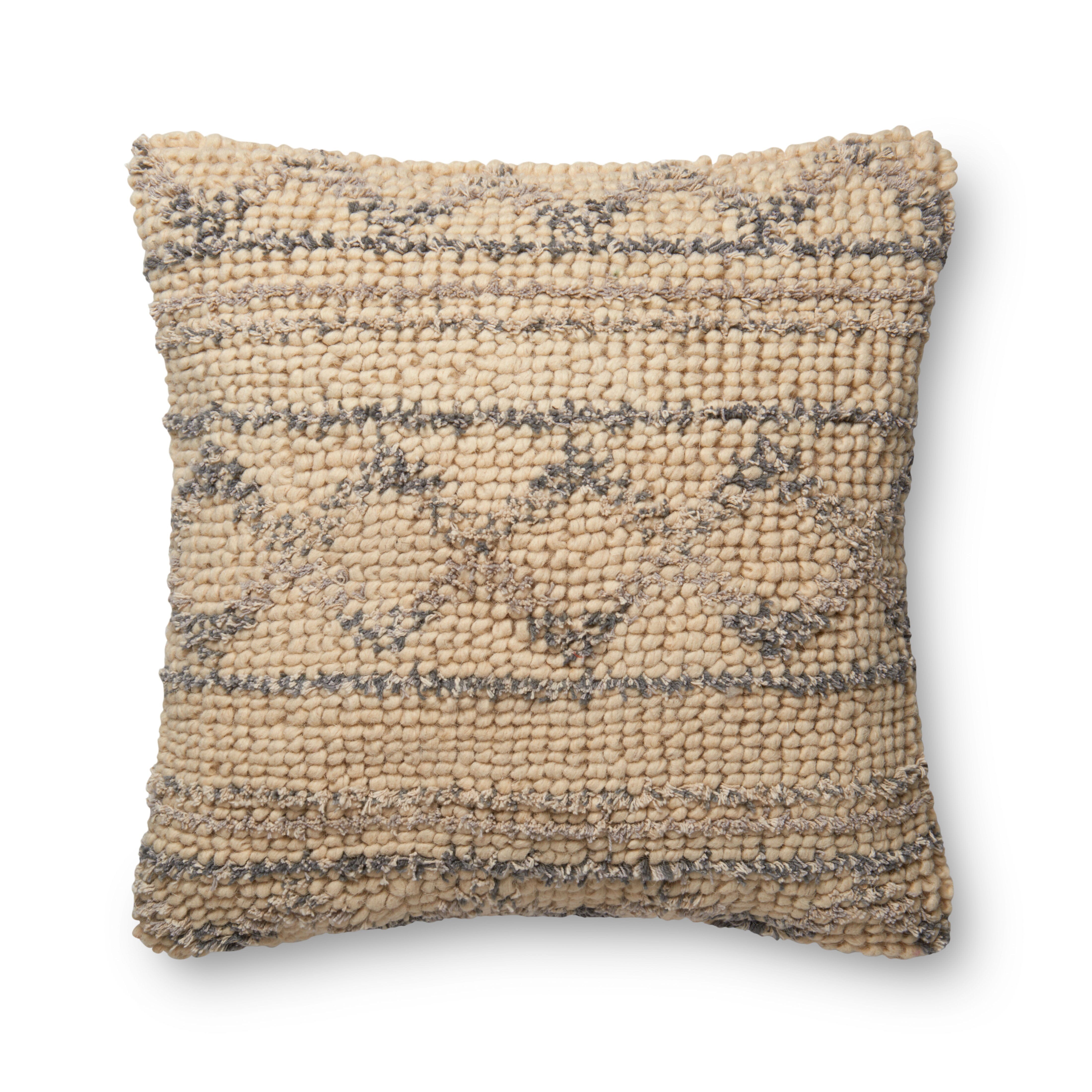 ED Ellen DeGeneres Crafted by Loloi Pillow | Blue / Natural ED Ellen DeGeneres Crafted by Loloi