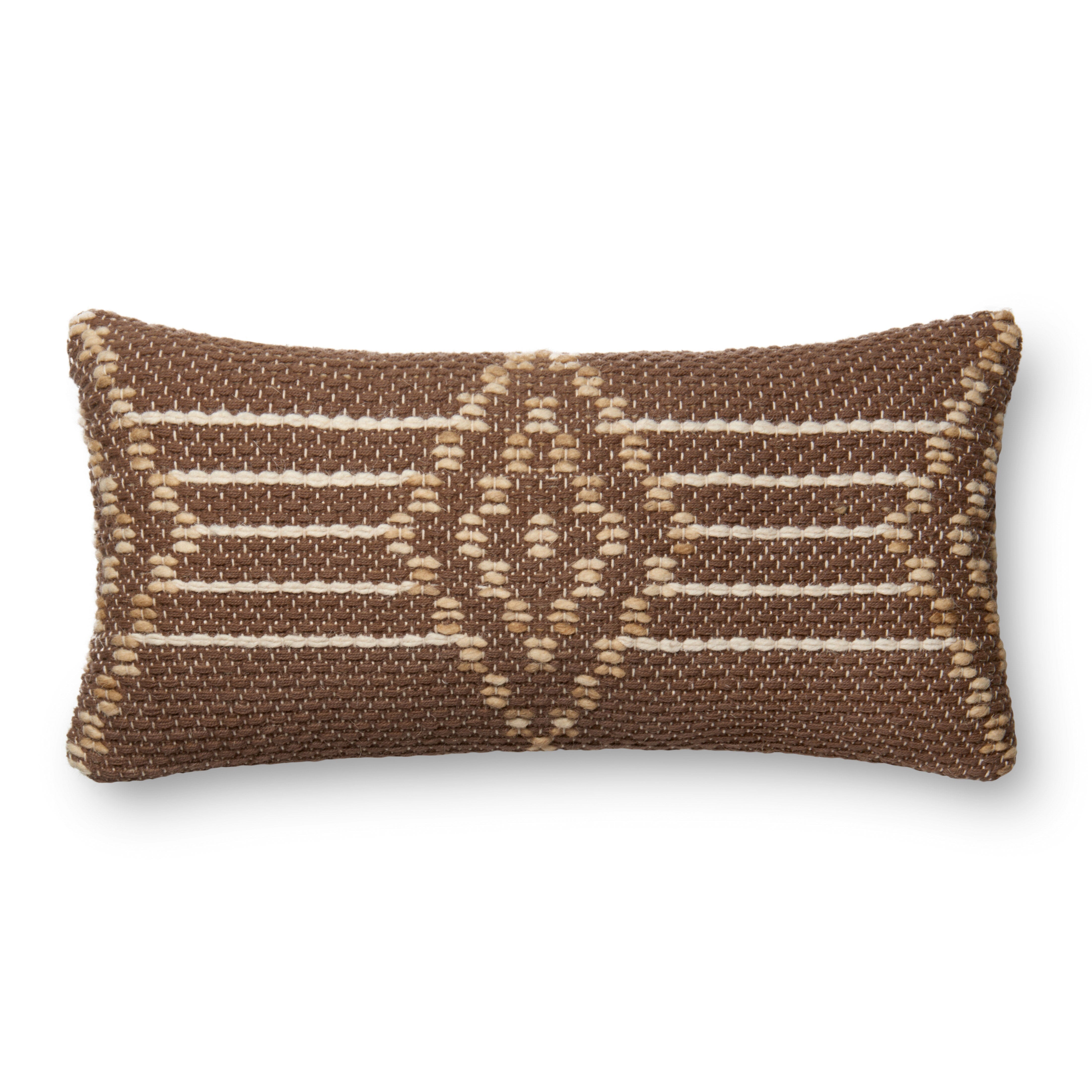 ED Ellen DeGeneres Crafted by Loloi Pillow | Brown / Multi ED Ellen DeGeneres Crafted by Loloi