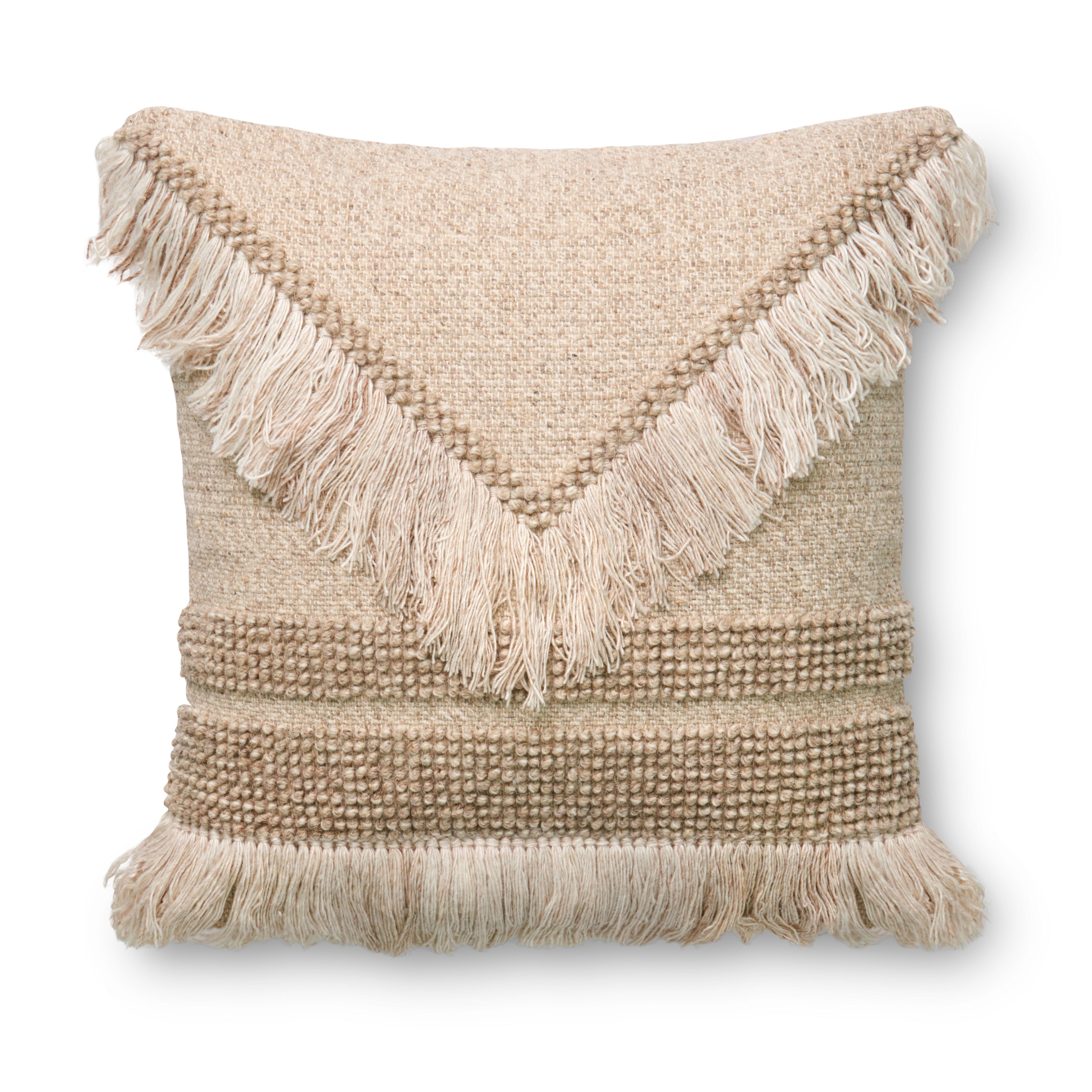 ED Ellen DeGeneres Crafted by Loloi Pillow | Ivory / Beige ED Ellen DeGeneres Crafted by Loloi