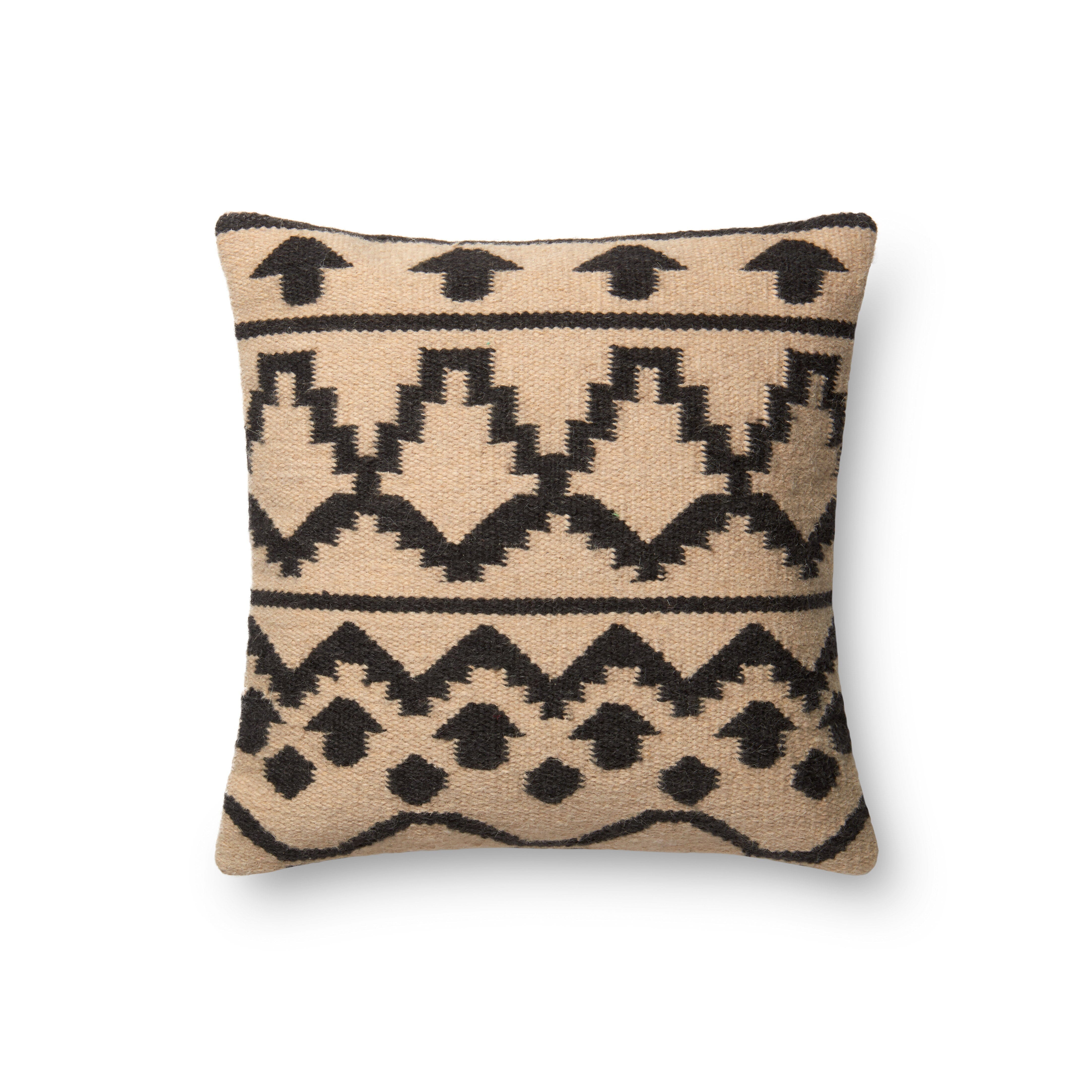 ED Ellen DeGeneres Crafted by Loloi Pillow | Ivory / Black ED Ellen DeGeneres Crafted by Loloi