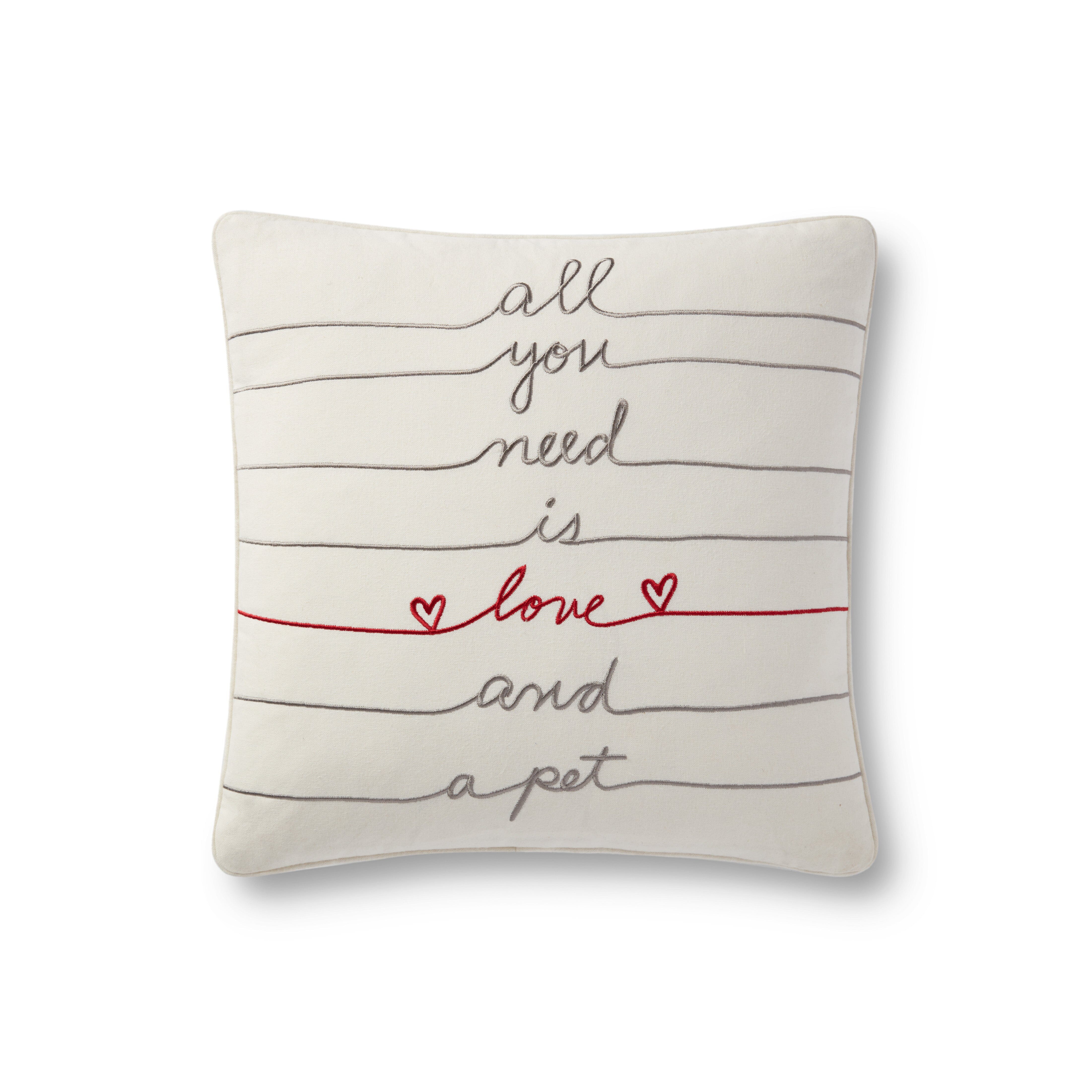 ED Ellen DeGeneres Crafted by Loloi Pillow | Ivory ED Ellen DeGeneres Crafted by Loloi