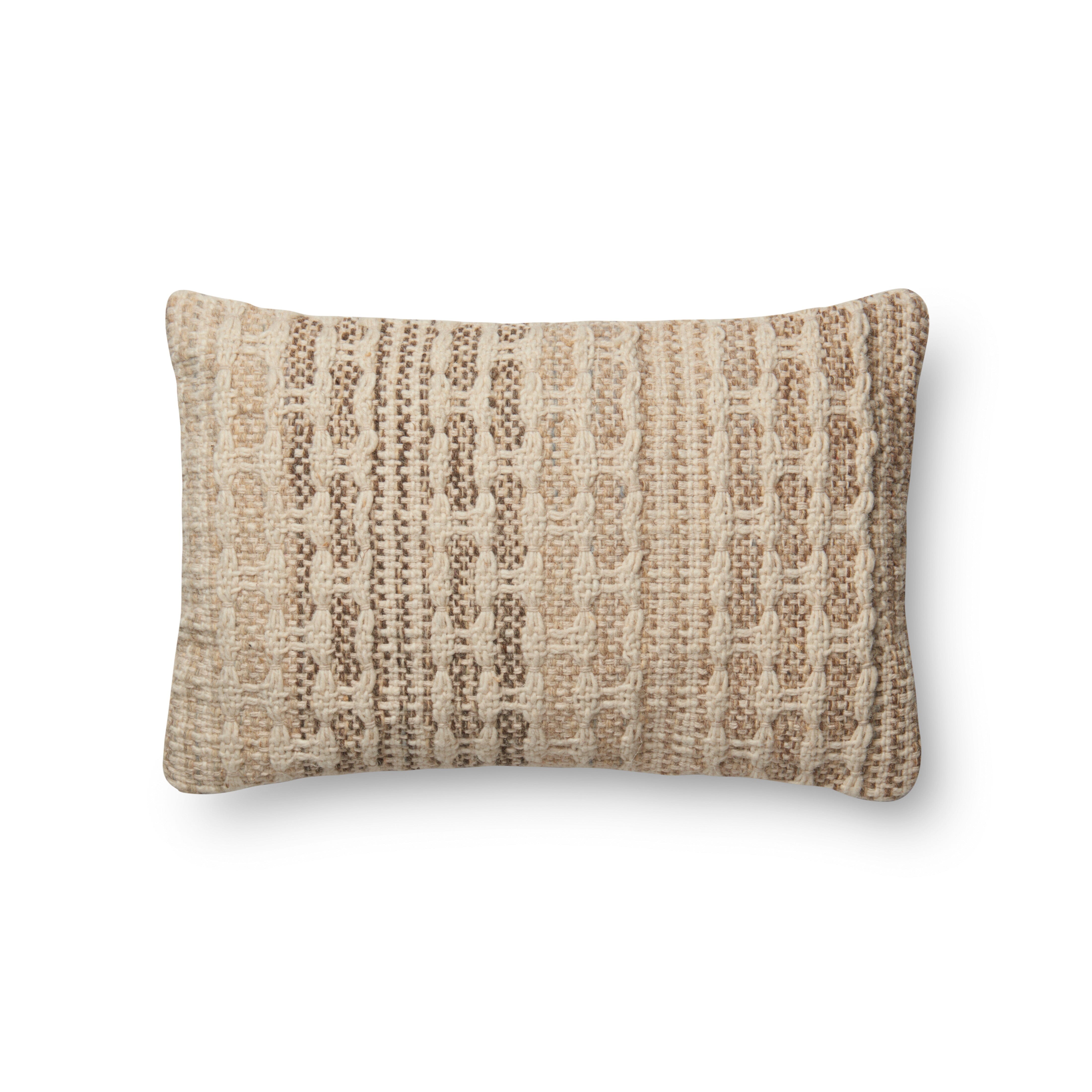 ED Ellen DeGeneres Crafted by Loloi Pillow | Ivory / Slate ED Ellen DeGeneres Crafted by Loloi