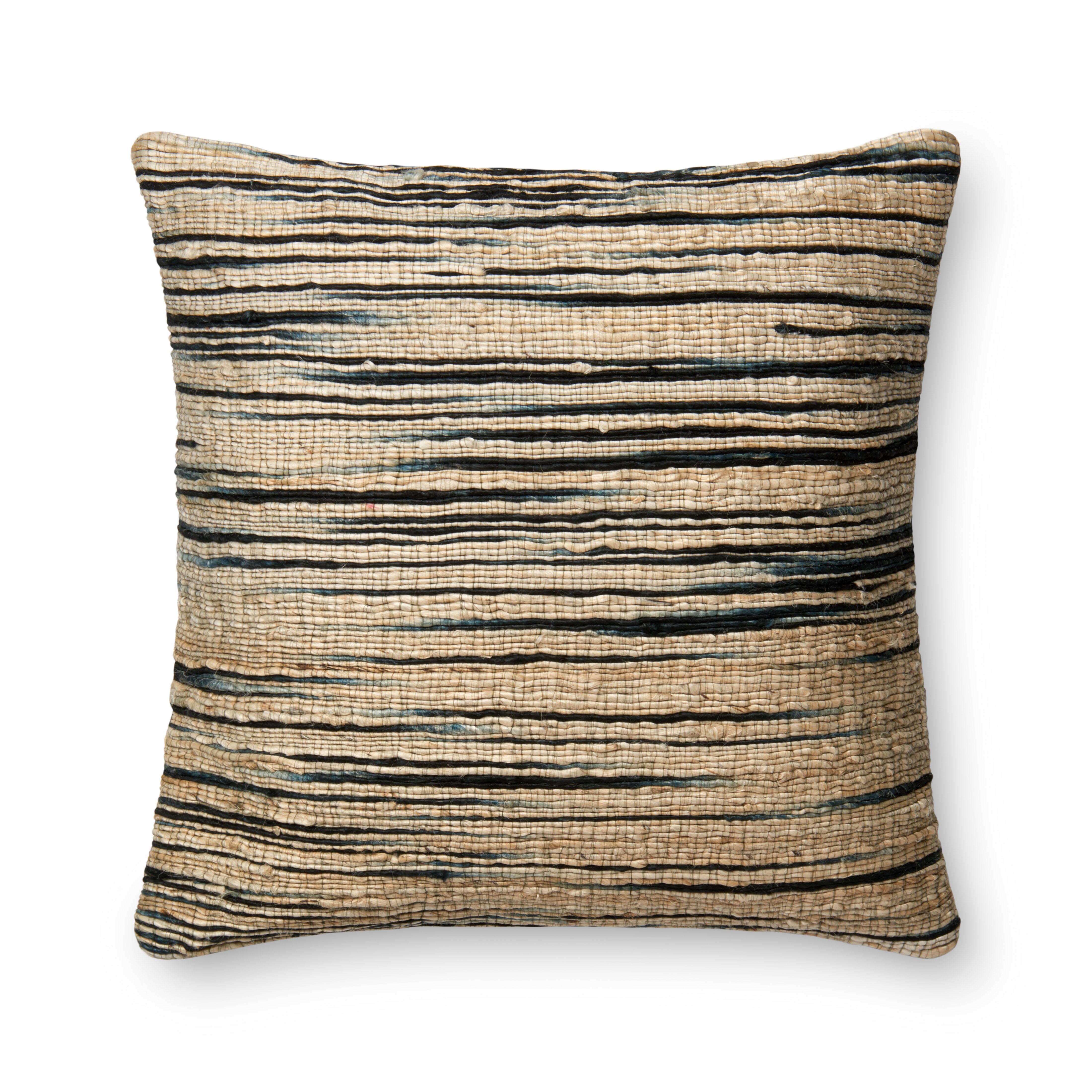 ED Ellen DeGeneres Crafted by Loloi Pillow | Navy / Beige ED Ellen DeGeneres Crafted by Loloi