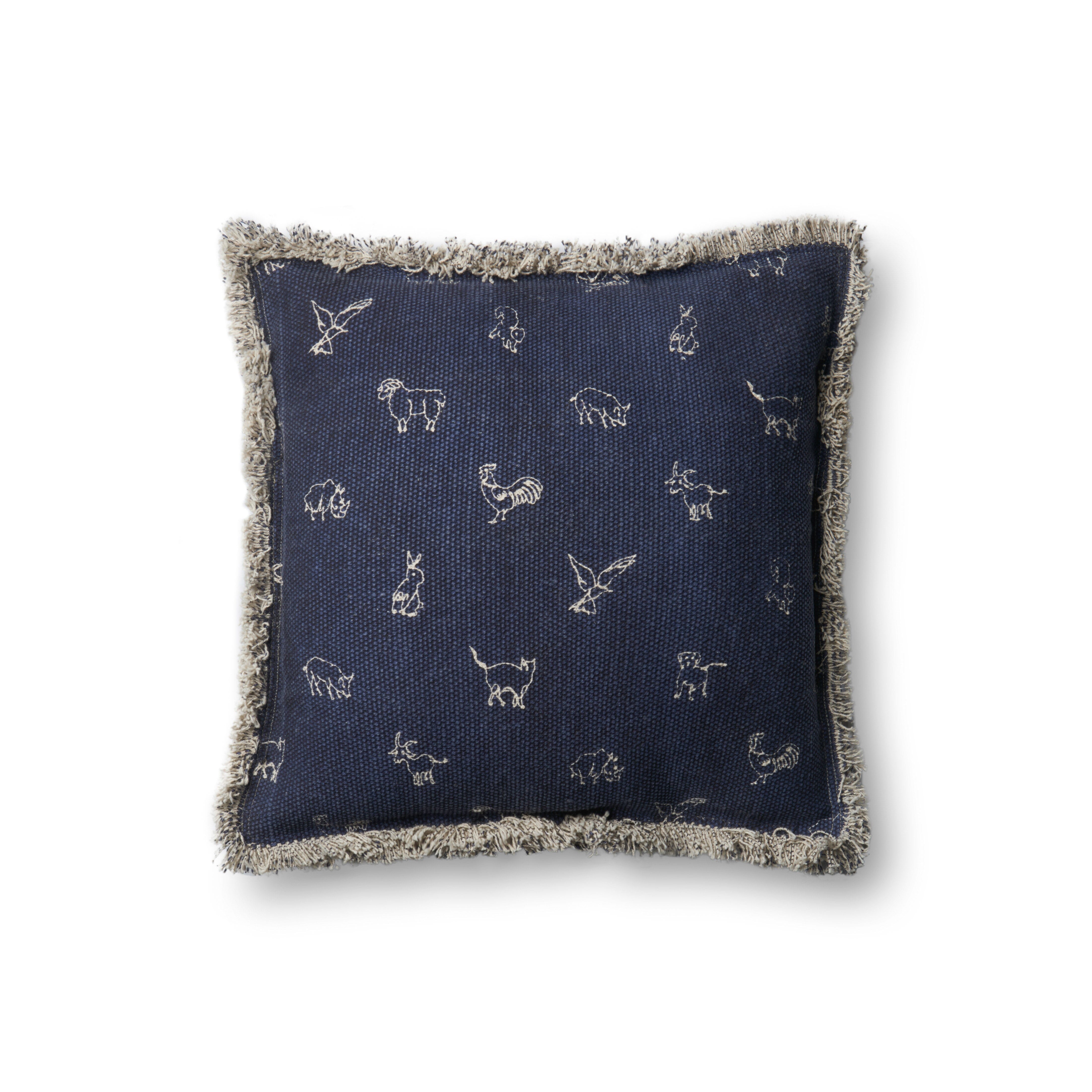 ED Ellen DeGeneres Crafted by Loloi Pillow | Navy ED Ellen DeGeneres Crafted by Loloi