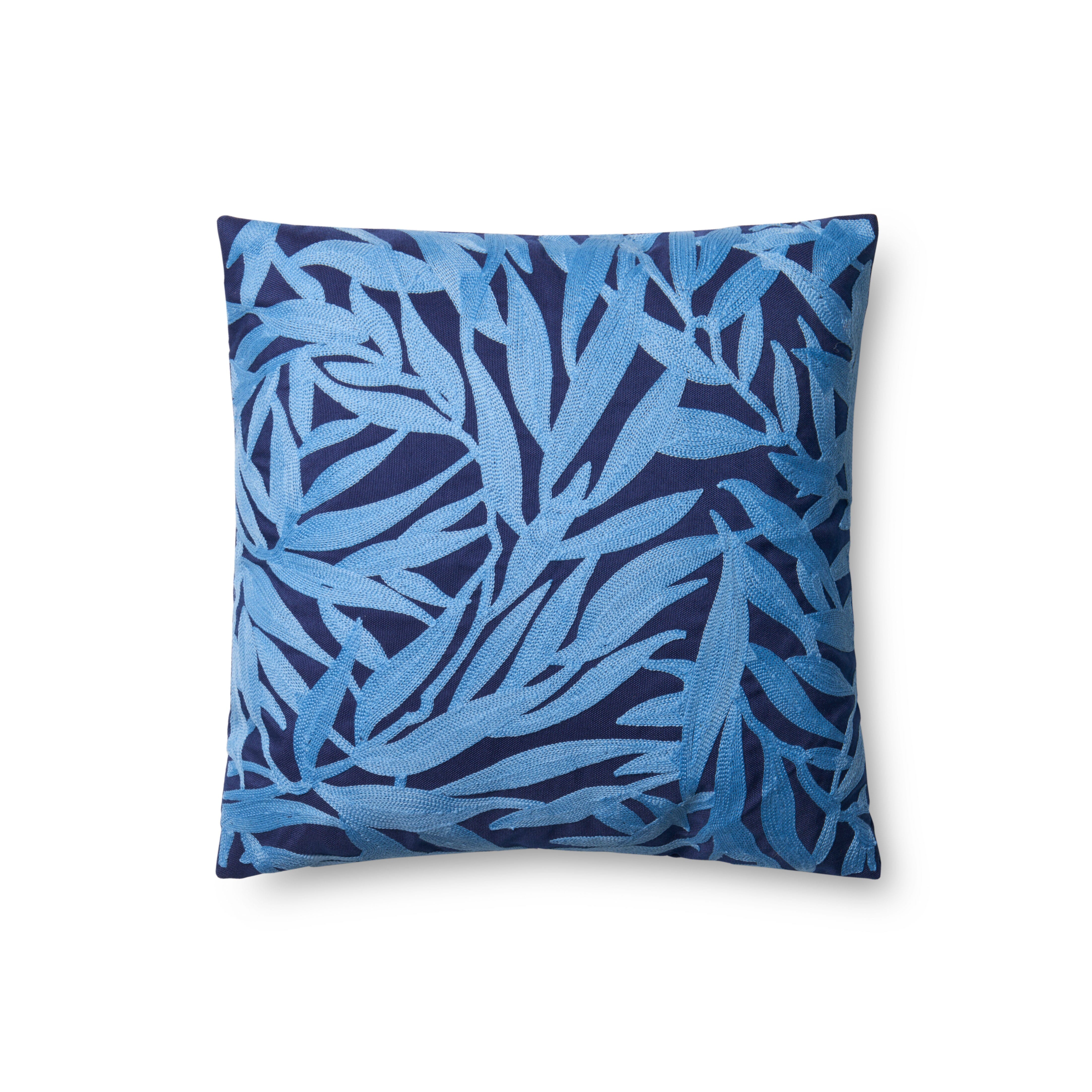 ED Ellen DeGeneres Crafted by Loloi Pillow | Navy / Lt. Blue ED Ellen DeGeneres Crafted by Loloi
