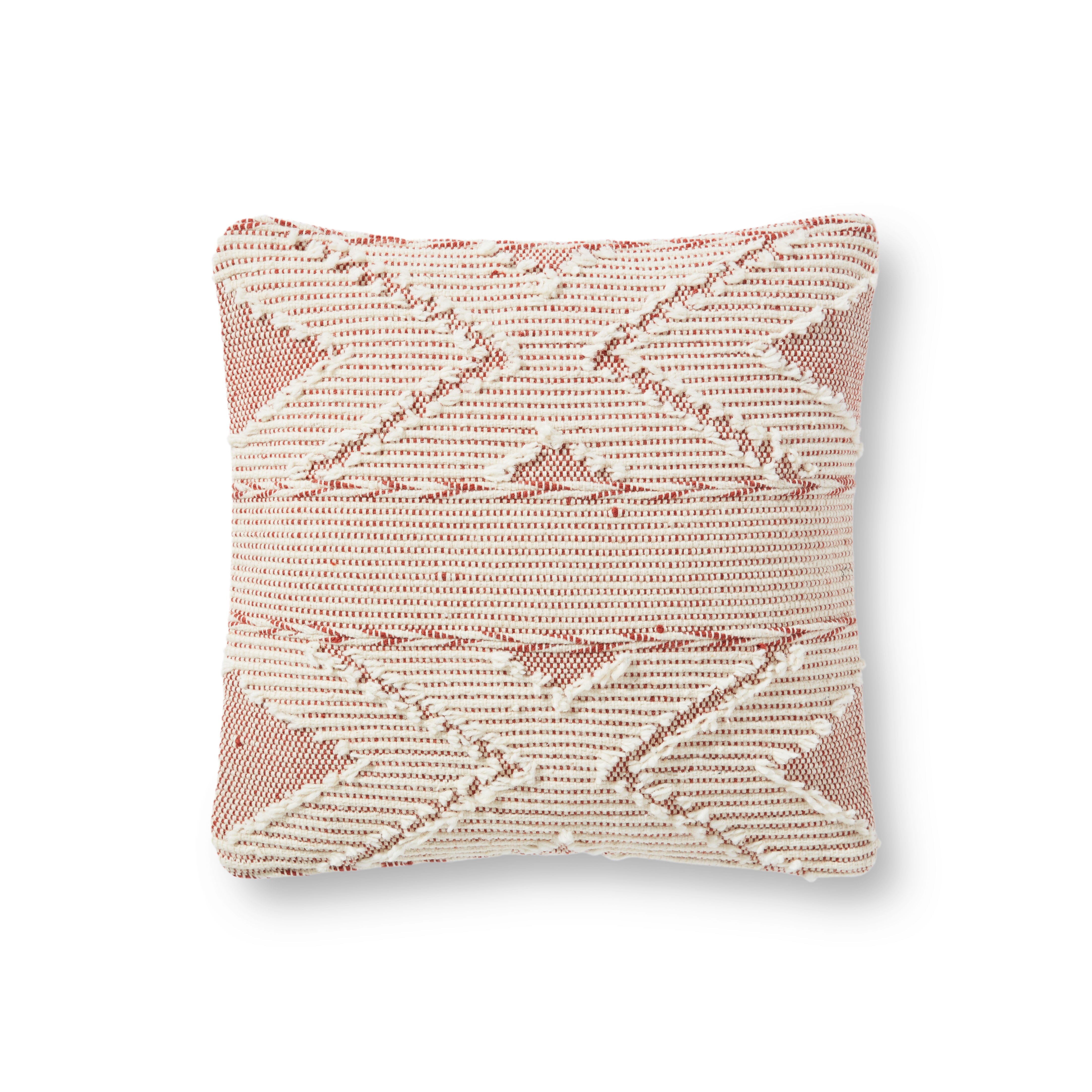 ED Ellen DeGeneres Crafted by Loloi Pillow | Rust / Ivory ED Ellen DeGeneres Crafted by Loloi
