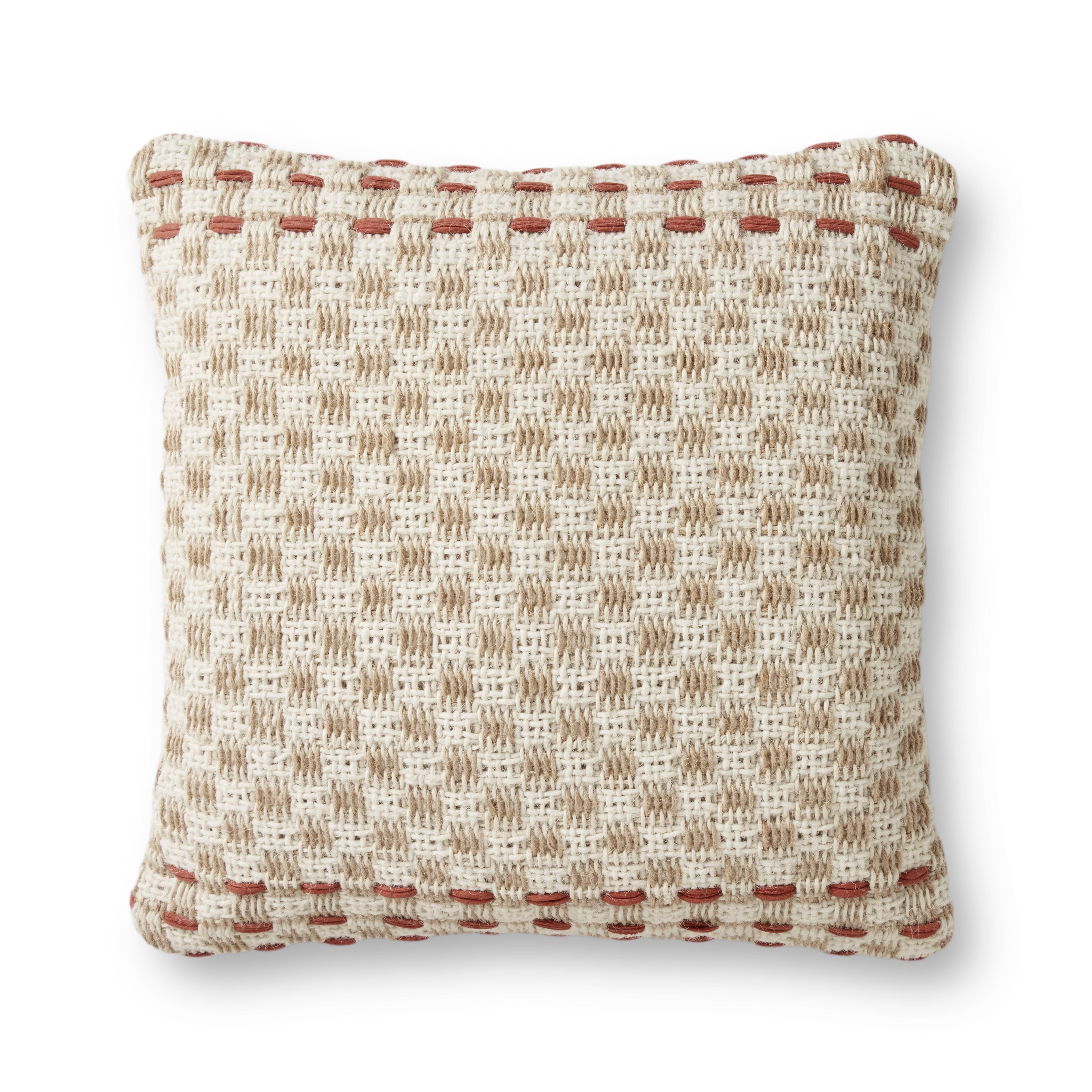 ED Ellen DeGeneres Crafted by Loloi Pillow | Rust / Multi ED Ellen DeGeneres Crafted by Loloi