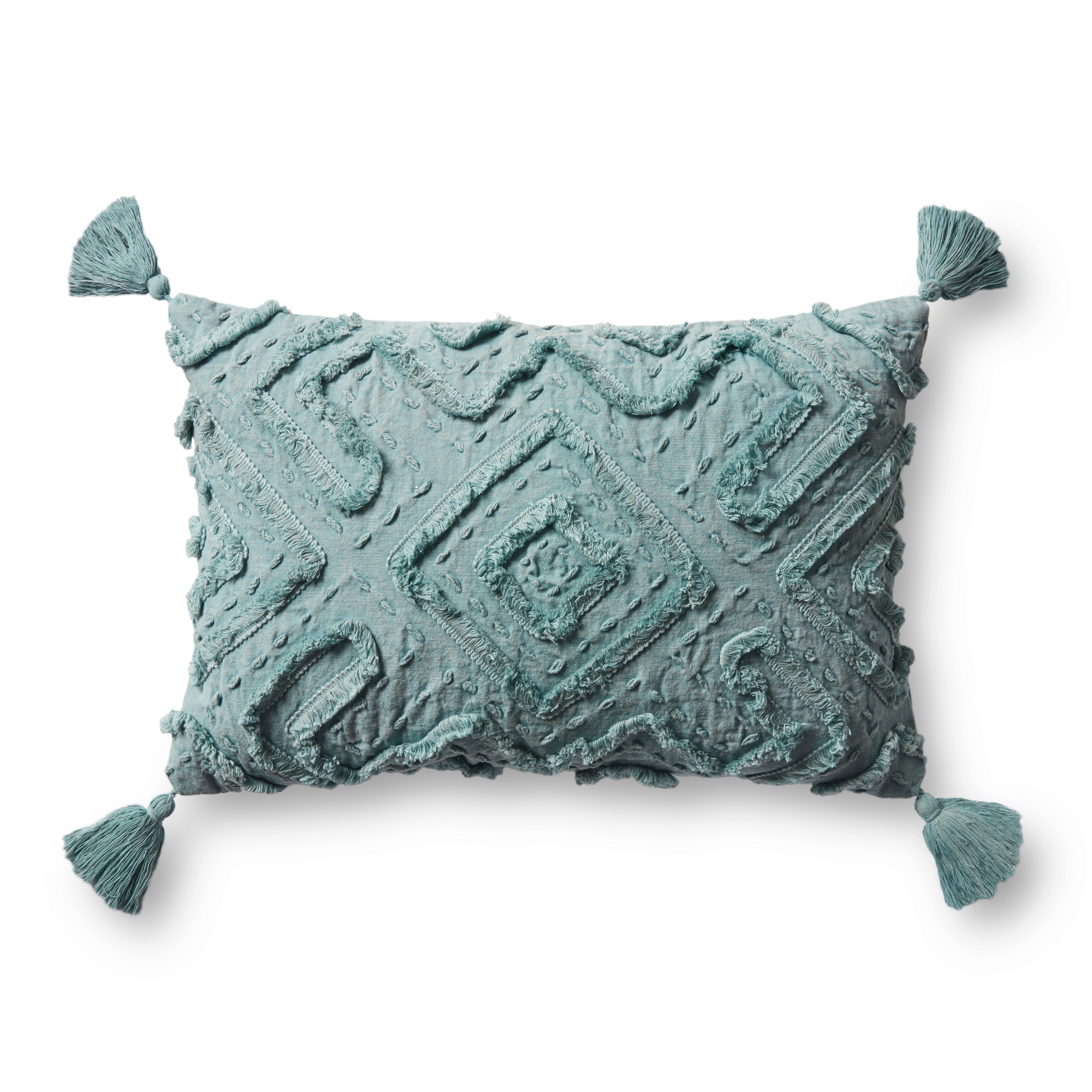 ED Ellen DeGeneres Crafted by Loloi Pillow | Teal ED Ellen DeGeneres Crafted by Loloi