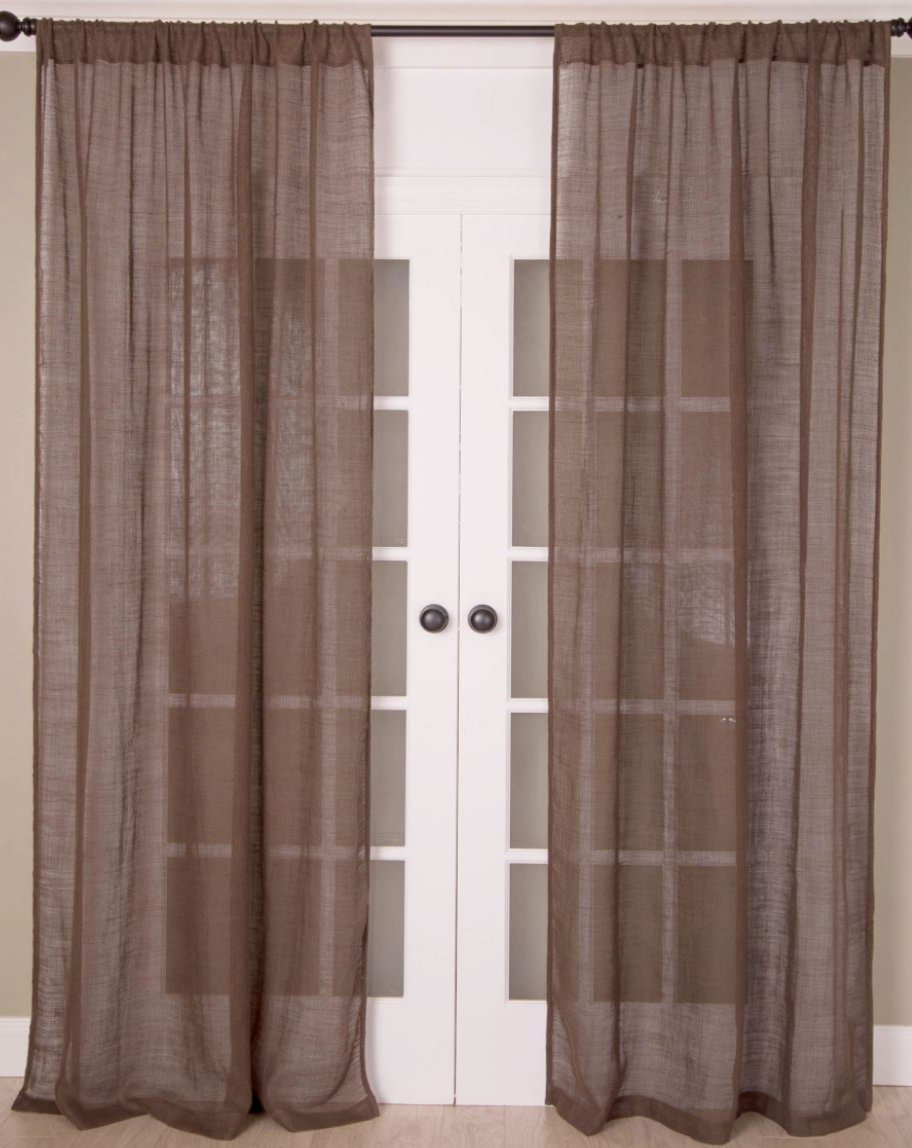 Linen Sheer Curtain Panel Curtains Huck and Peck Furniture Store | Chattanooga, TN