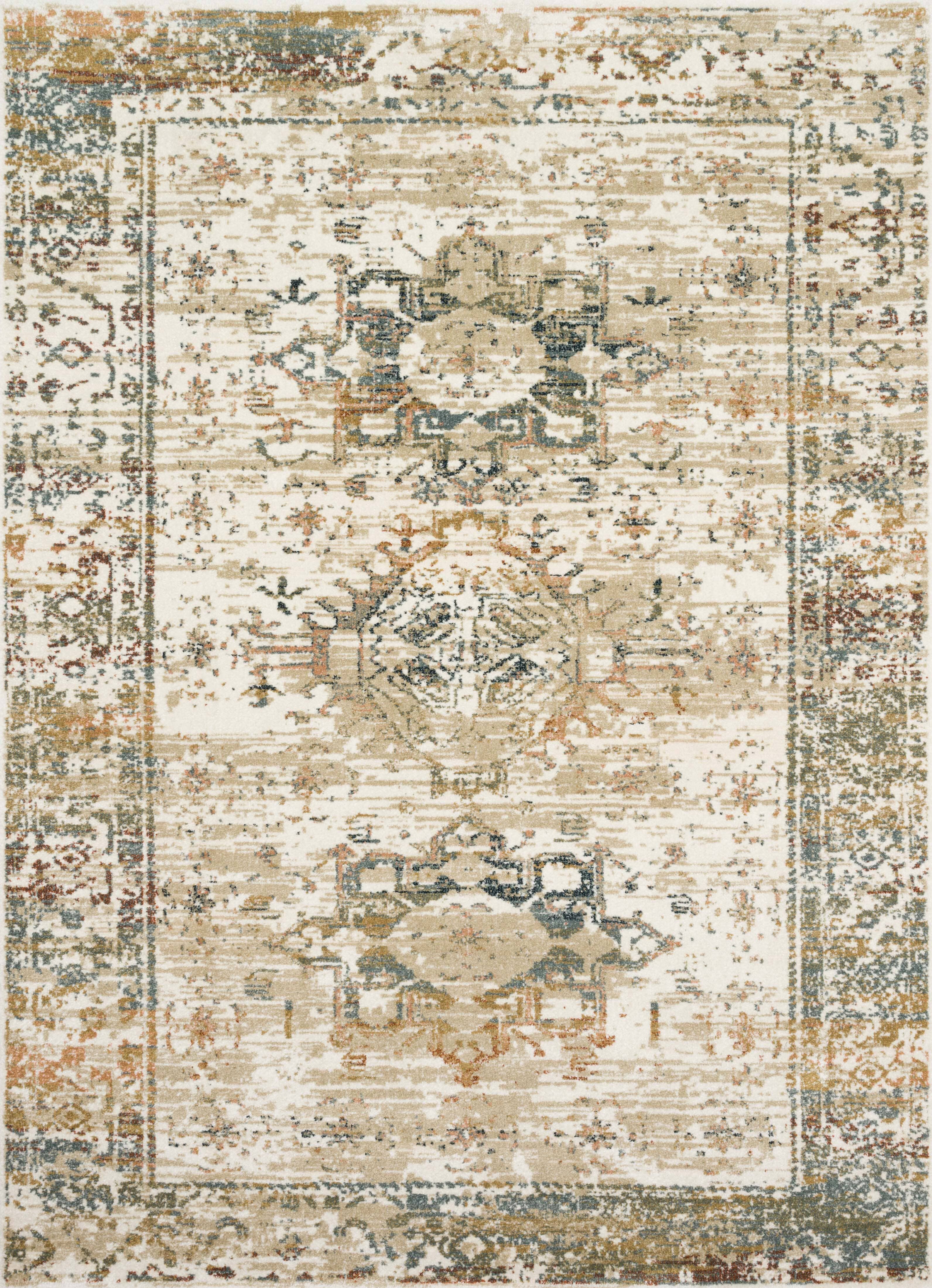 Magnolia Home by Joanna Gaines x Loloi James Rug | Ivory / Multi Magnolia Home by Joanna Gaines x Loloi
