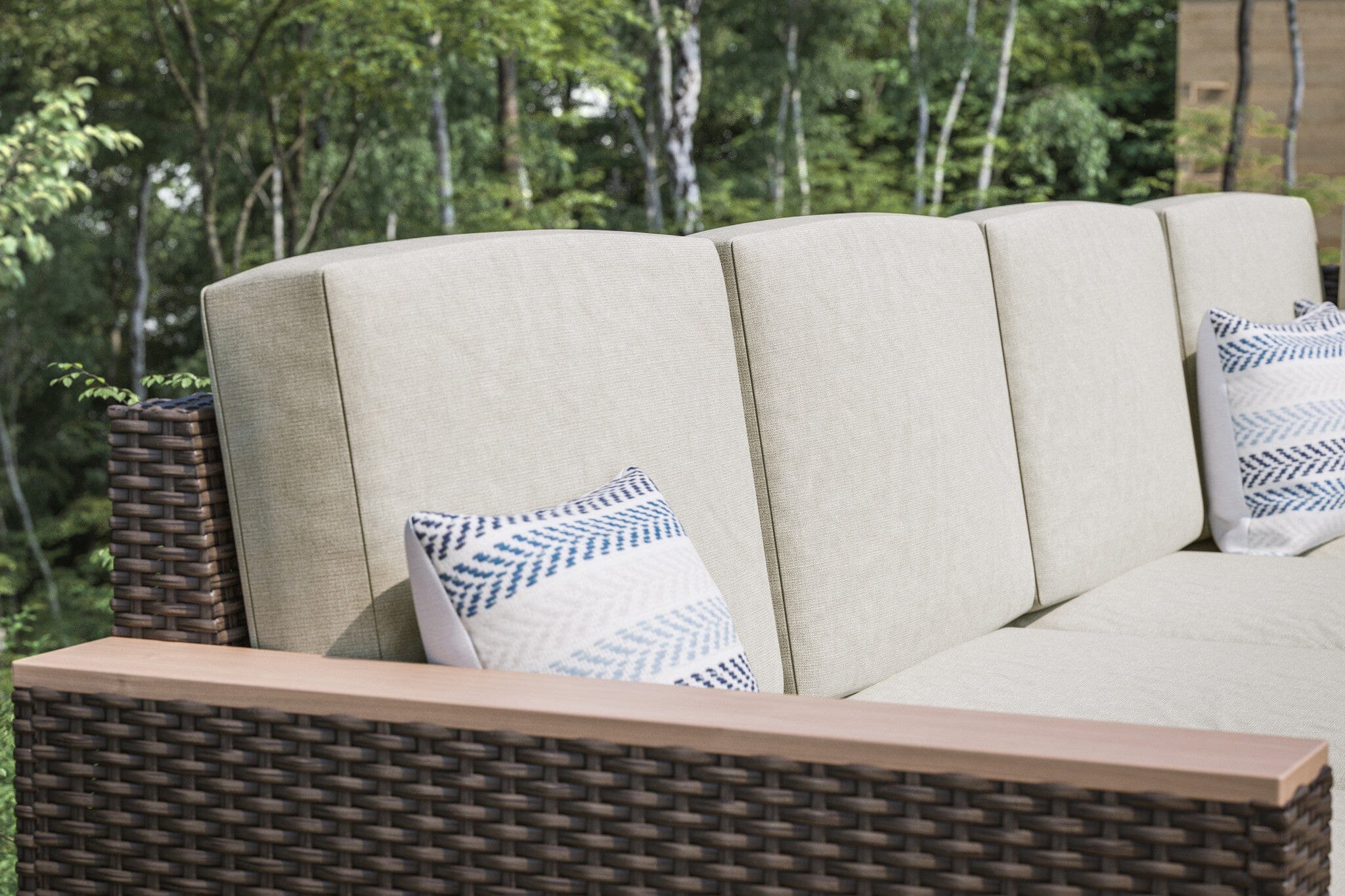 Modern & Contemporary Outdoor 4 Seat Sectional By Palm Springs Outdoor Sofa Set Palm Springs