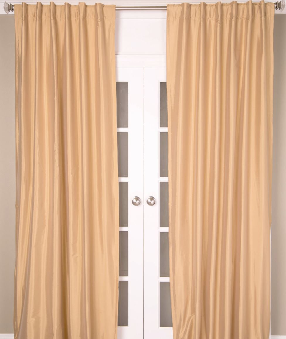 Solid Faux Taffeta Silk Curtains Curtains Huck and Peck Furniture Store | Chattanooga, TN