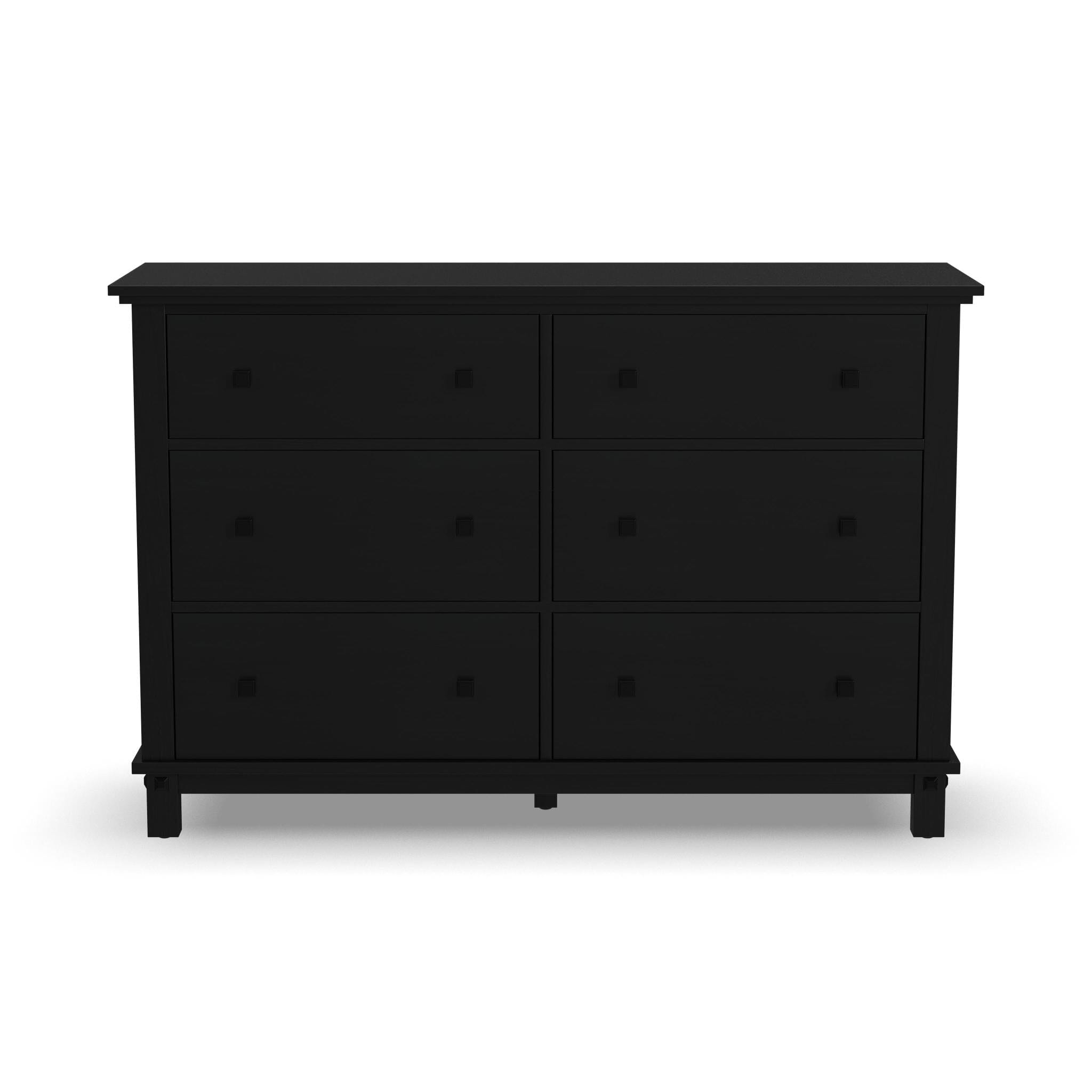 black oak dresser Mid-Century 3-Drawer Arched Dresser Black Oak main image 0