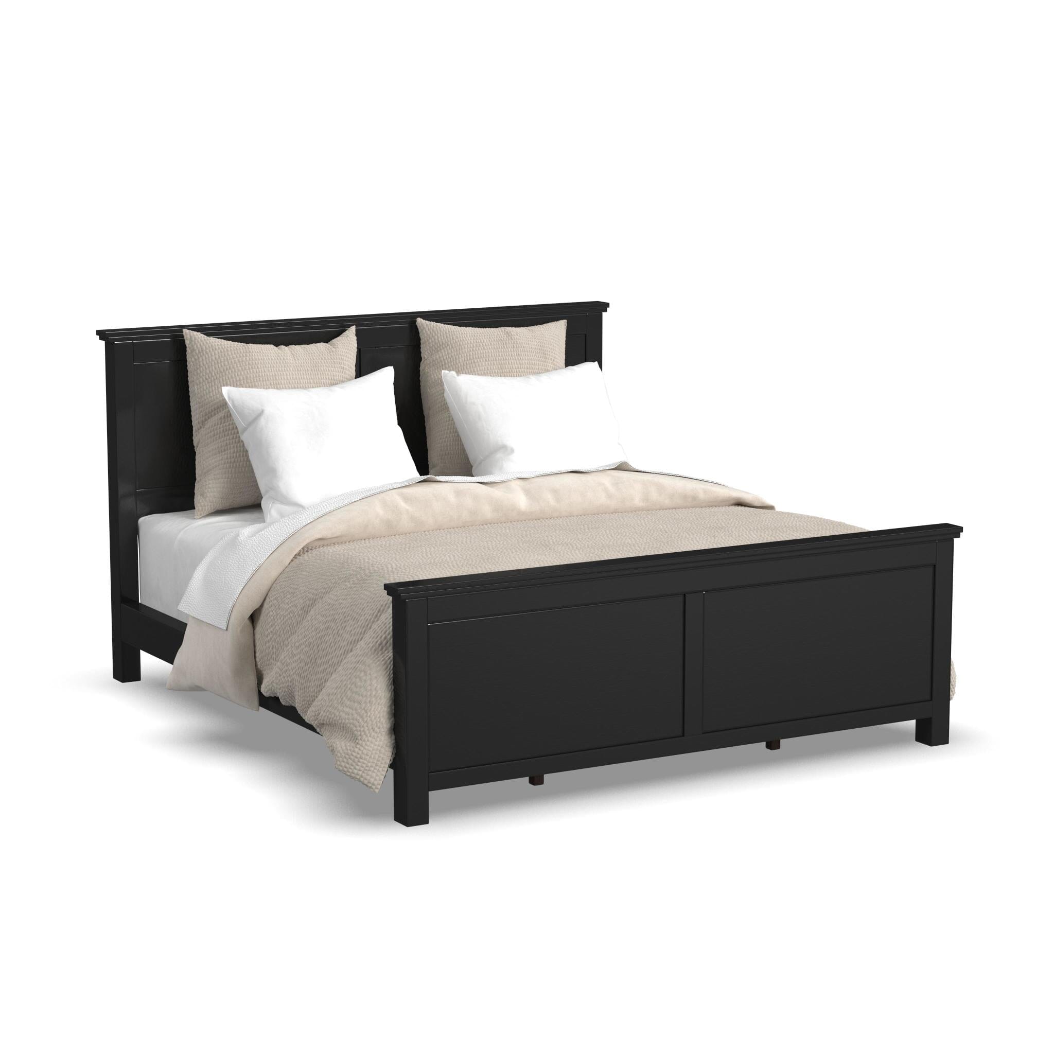 Traditional King Bed and Two Nightstands By Oak Park King Bed Set Oak Park