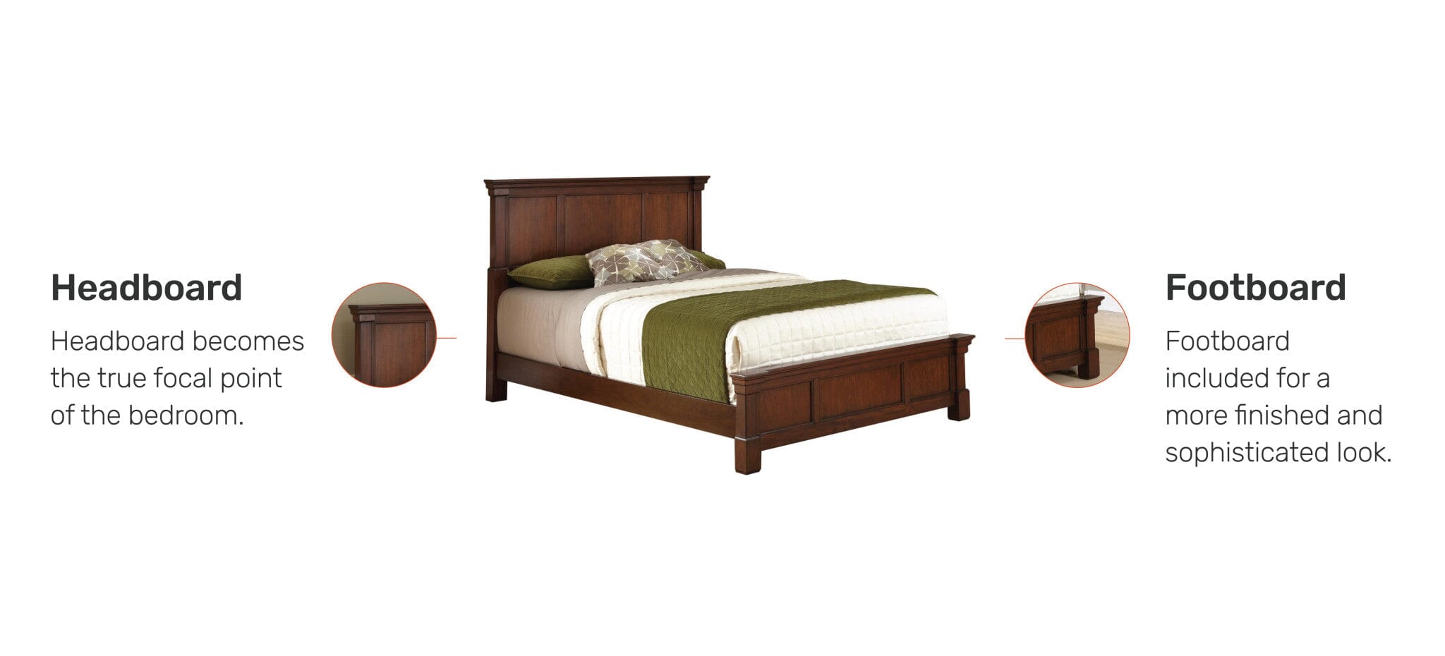 Traditional Queen Bed By Aspen Queen Bed Aspen