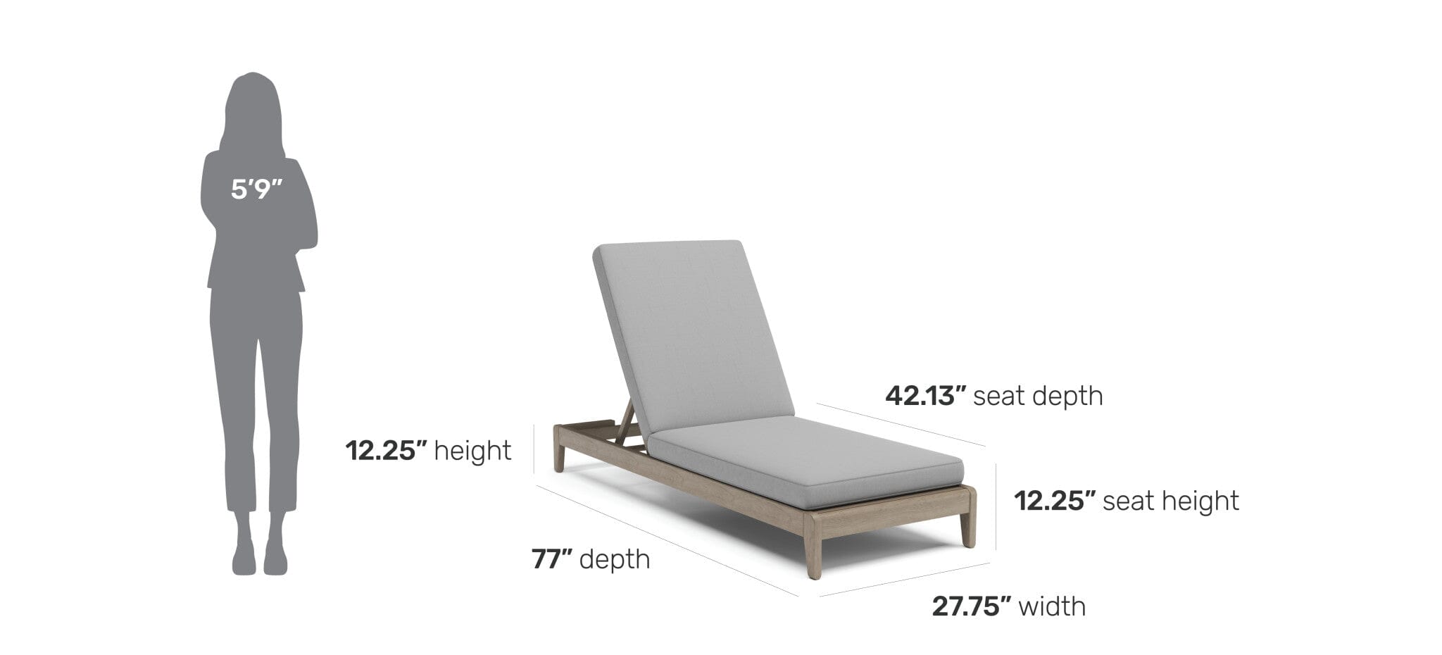 Transitional Outdoor Chaise Lounge By Sustain Outdoor Chaise Sustain