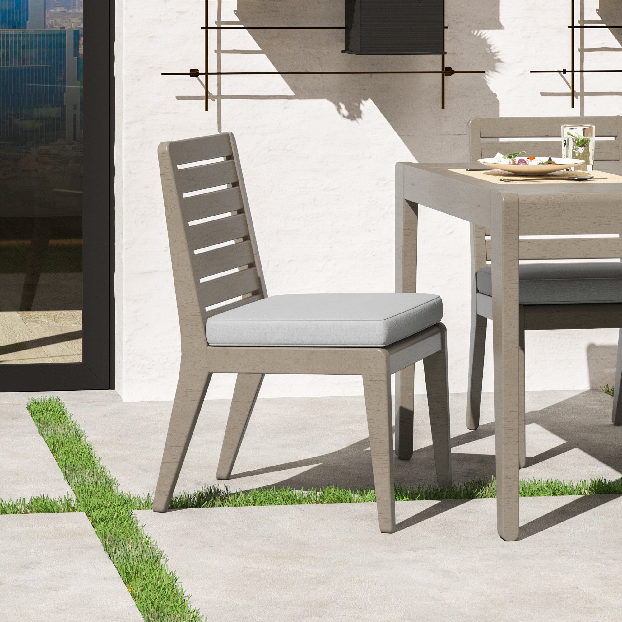 Transitional Outdoor Dining Chair Pair By Sustain Outdoor Dining Chair Sustain