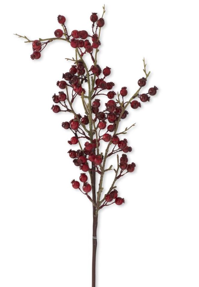 177-56571A.26 RED BERRY TWIG 31" CHRISTMAS DECOR K & K INTERIORS