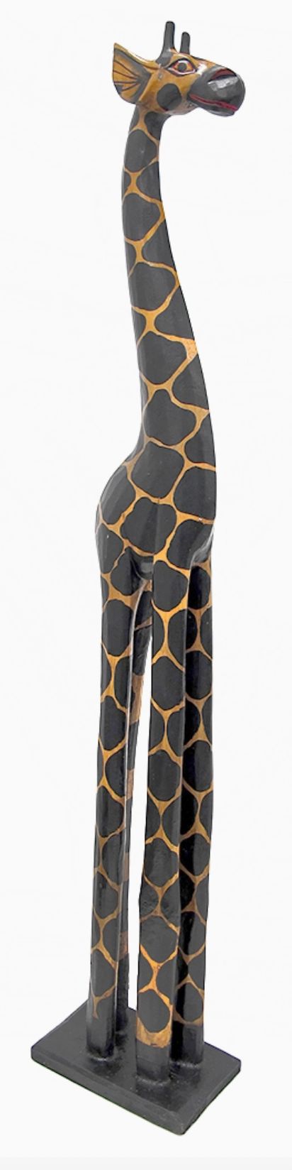 214-67633.26 WOOD GIRAFFE DECOR MODERN WORLD/FAIRE