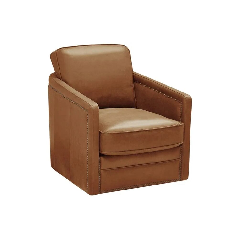 Alto Swivel Leather Accent Chair ACCENT CHAIR LEATHER ITALIA