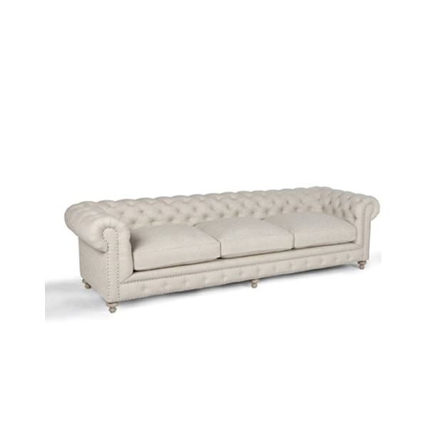 Chesterfield 118" Linen Sofa by Huck & Peck SOFA Huck and Peck