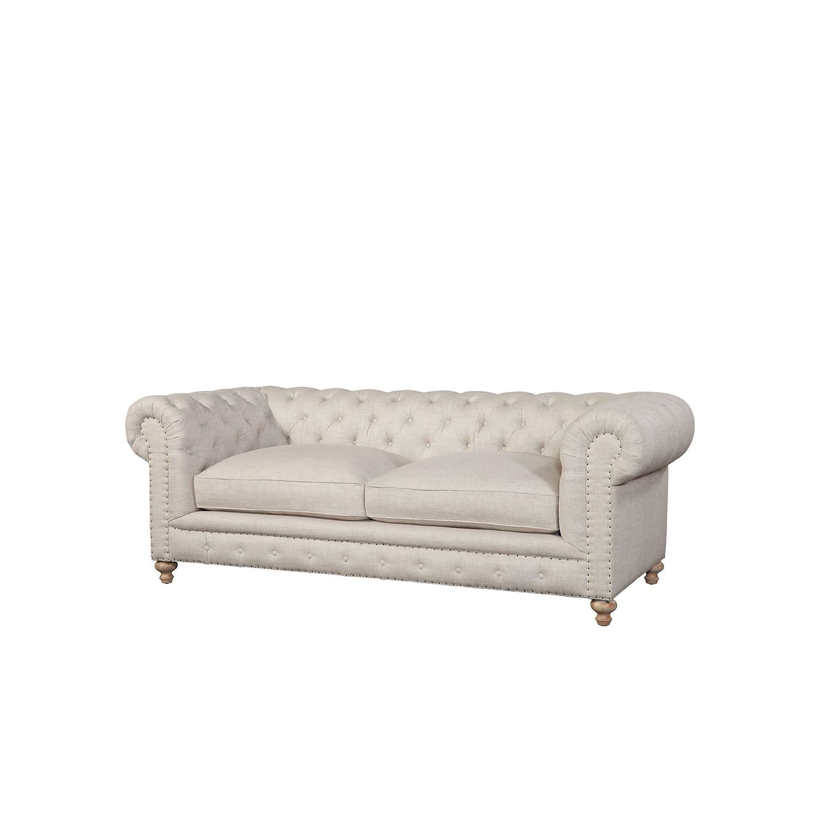 Chesterfield 90" Linen Sofa by Huck & Peck SOFA Huck and Peck