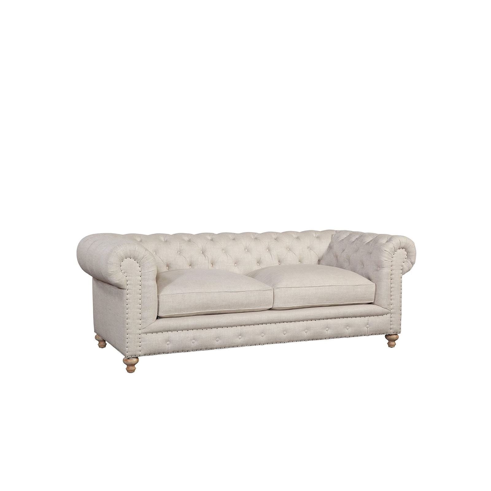 Chesterfield 90" Linen Sofa by Huck & Peck SOFA Huck and Peck