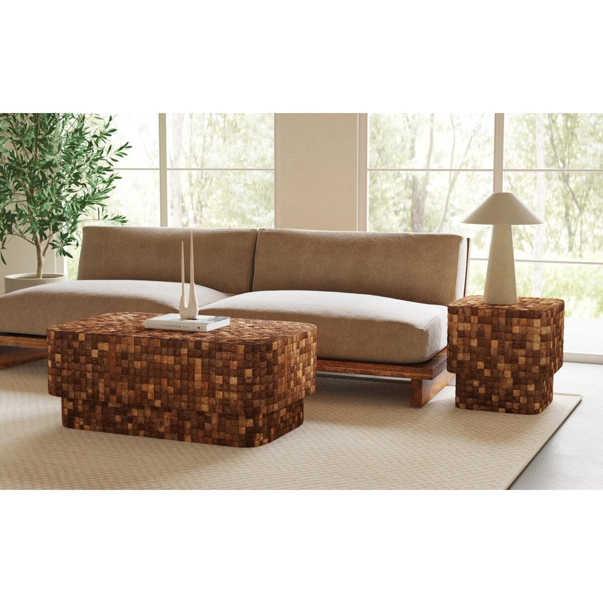 Chiara Coconut Shell Coffee Table COFFEE TABLE Huck & Peck