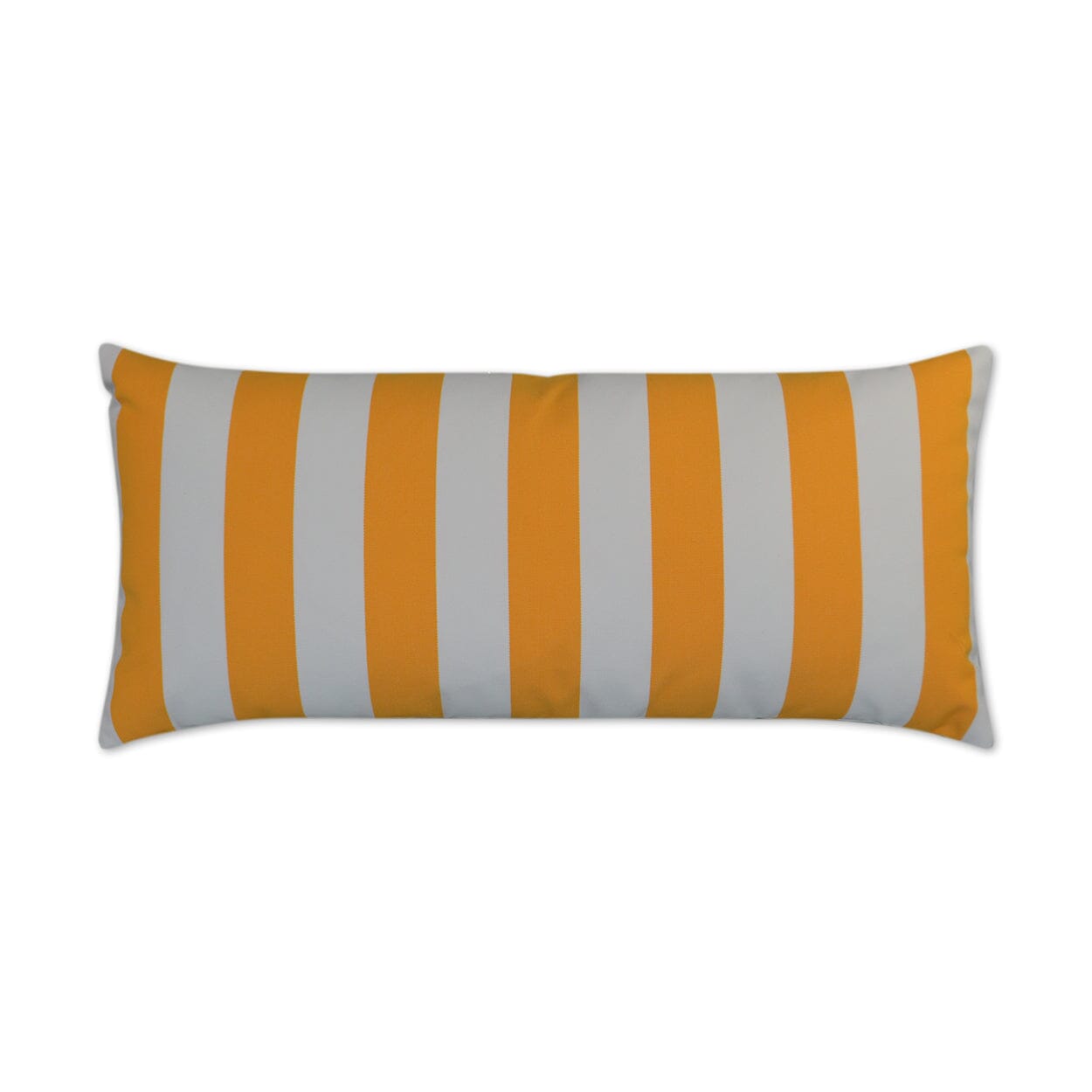 D.V. Kap 12" x 24" Outdoor Lumbar Pillow | Café Stripe Yellow Pillows D.V Kap Outdoor