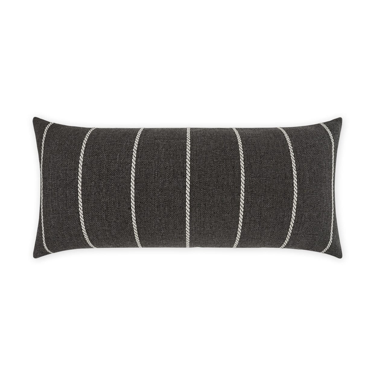 D.V. Kap 12" x 24" Outdoor Lumbar Pillow | Pencil Carbon Lumbar Pillows D.V Kap Home