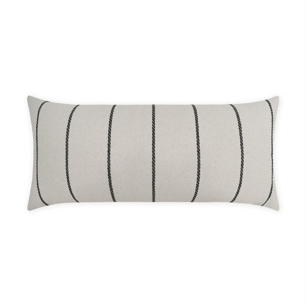 D.V. Kap 12" x 24" Outdoor Lumbar Pillow | Pencil Grey Lumbar Pillows D.V Kap Home