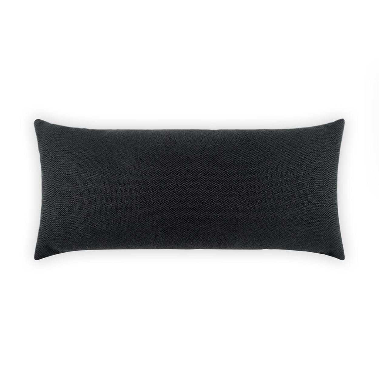 D.V. Kap 12" x 24" Outdoor Lumbar Pillow | Pyke Ebony Lumbar Pillows D.V Kap Outdoor