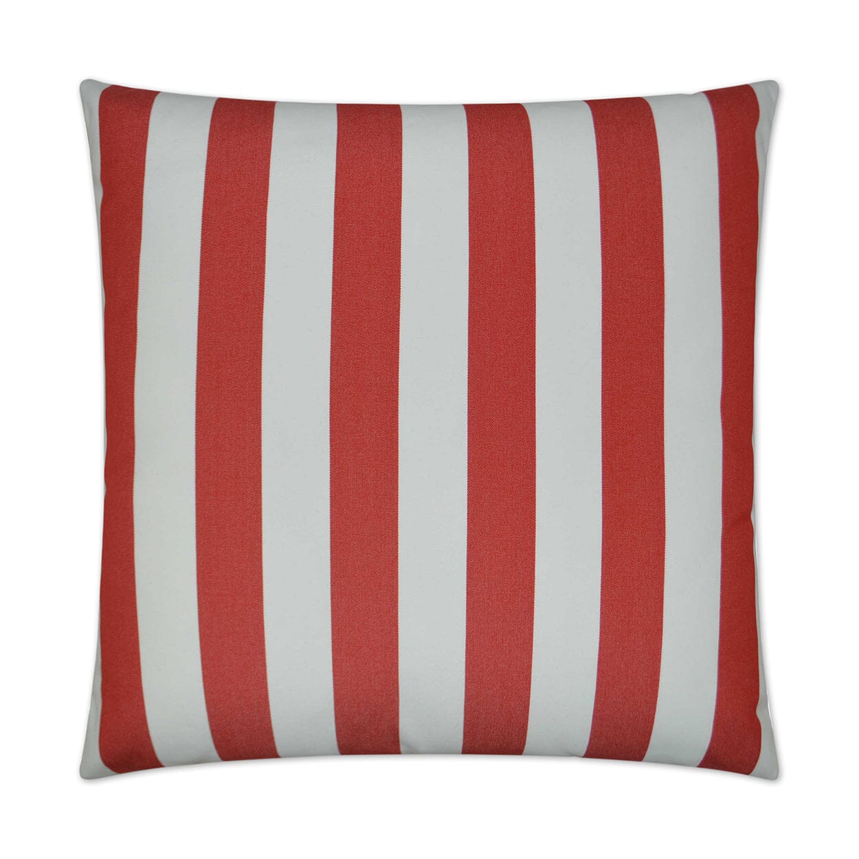 D.V. Kap 22" x 22" Outdoor Throw Pillow | Café Stripe Red Pillows D.V Kap Outdoor