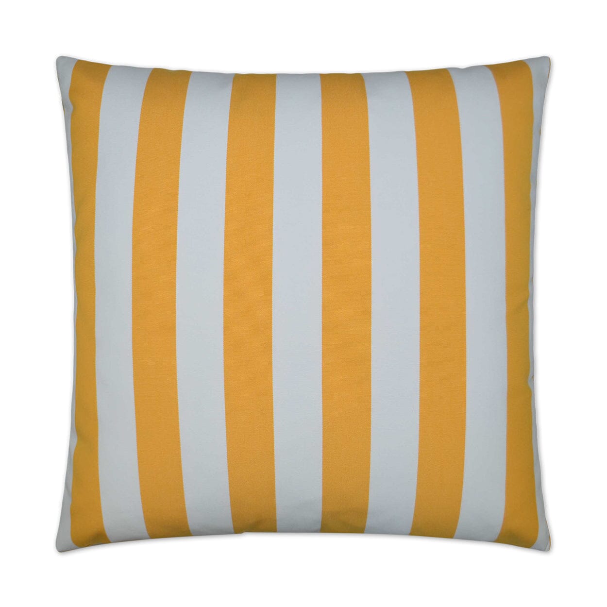 D.V. Kap 22" x 22" Outdoor Throw Pillow | Café Stripe Yellow Pillows D.V Kap Outdoor