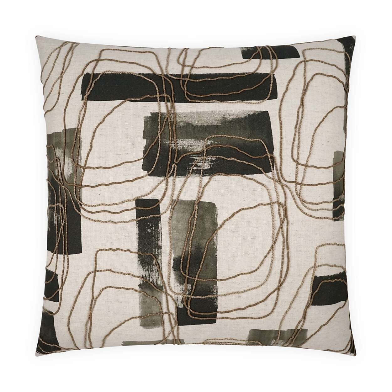 D.V. Kap Freeform Ink 24" x 24" Decorative Throw Pillow | Quick-Ship Pillows D.V Kap Home