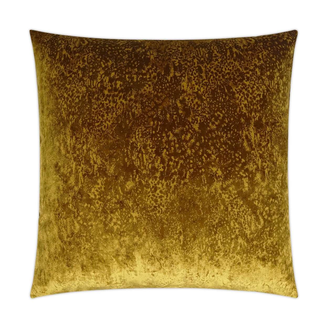 D.V. Kap Grated Ochre 24" x 24" Decorative Throw Pillow | Quick-Ship Pillows D.V Kap Home