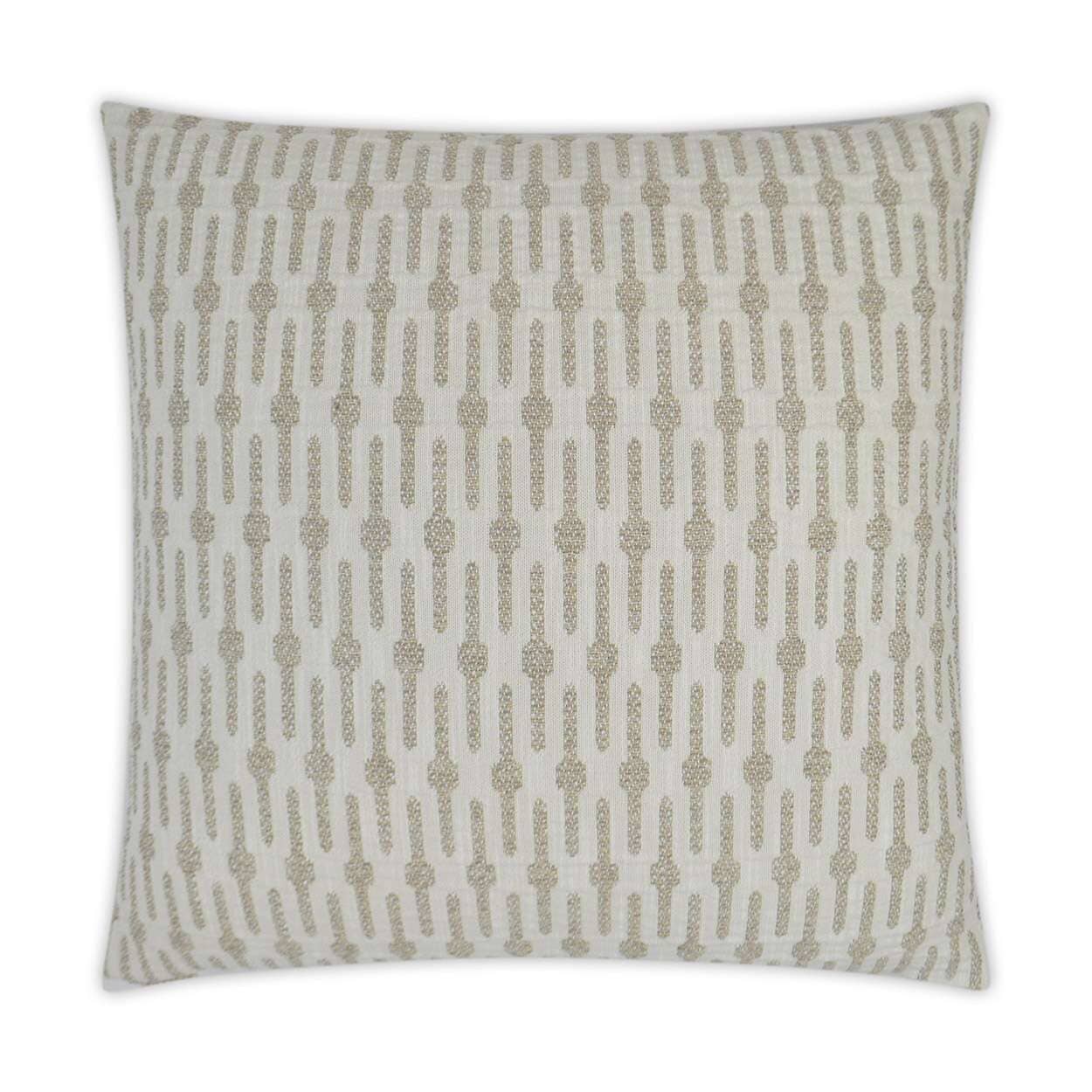 D.V. Kap Hoonah Ivory 24" x 24" Decorative Throw Pillow | Quick-Ship Pillows D.V Kap Home