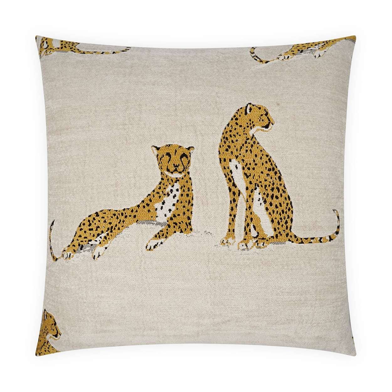 D.V. Kap Ivory Big Iris 24" x 24" Decorative Throw Pillow | Quick-Ship Pillows D.V Kap Home