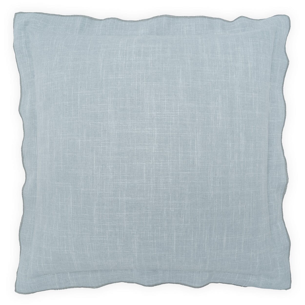 D.V. Kap Lena Flange Mist 24" x 24" Decorative Throw Pillow Pillows D.V Kap Home