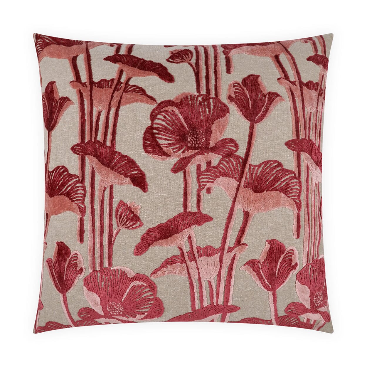 D.V. Kap Vanity Blossom 24" x 24" Decorative Throw Pillow | Quick-Ship Pillows D.V Kap Home