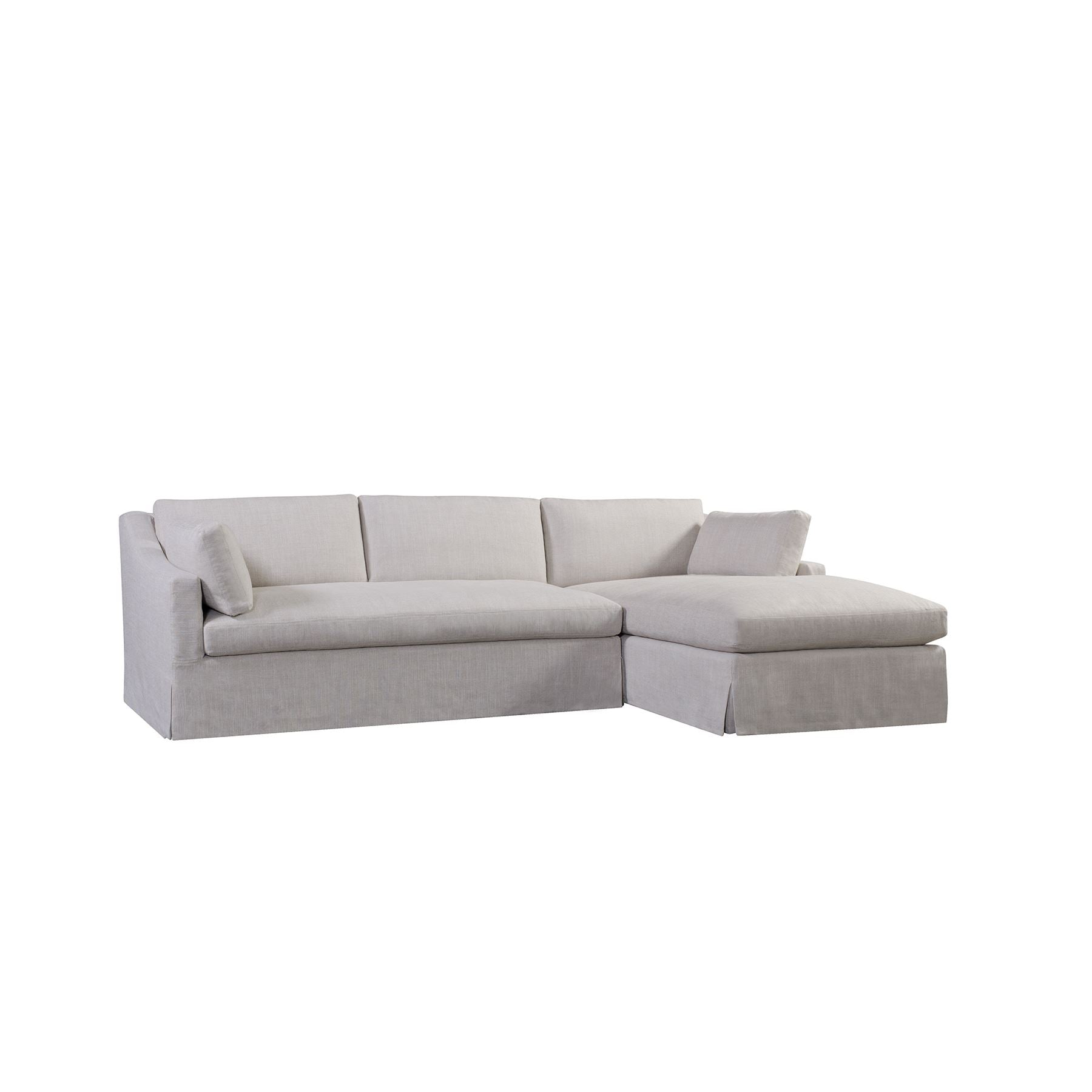 Franklin Slipcovered Sectional Sofa with Right Chaise by Huck & Peck SOFA Huck and Peck