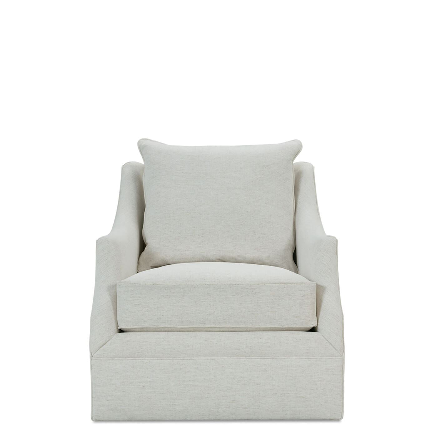 Kerrie Swivel Chair in Nomad Snow by Huck & Peck SWIVEL GLIDER Huck and Peck